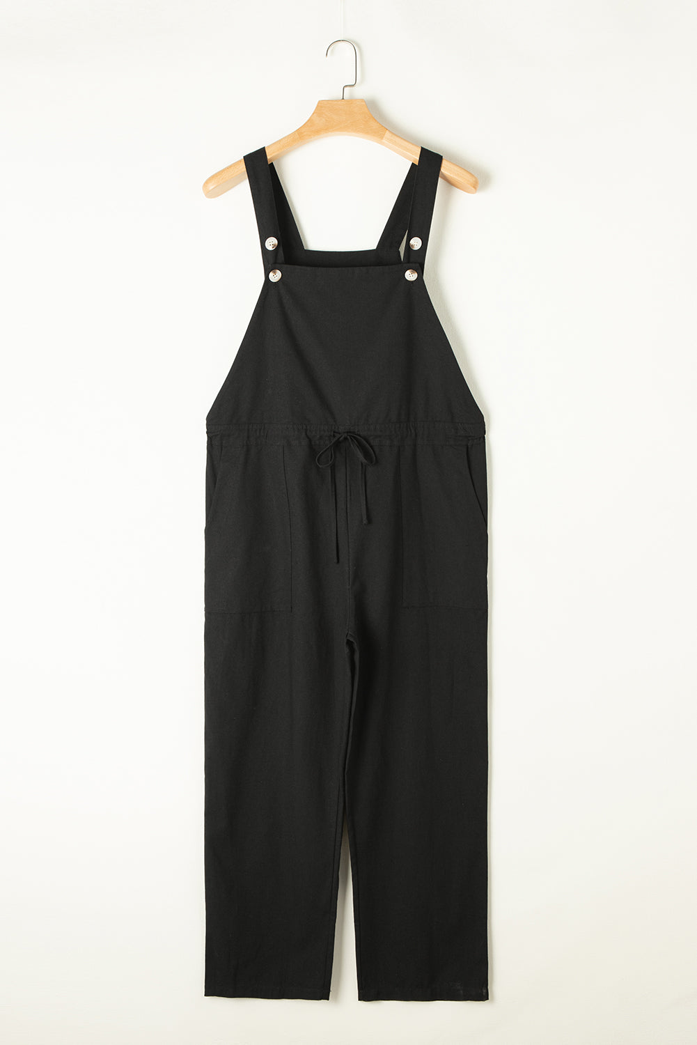 Blue Zone Planet | Drawstring Wide Strap Overalls with Pockets-TOPS / DRESSES-[Adult]-[Female]-2022 Online Blue Zone Planet