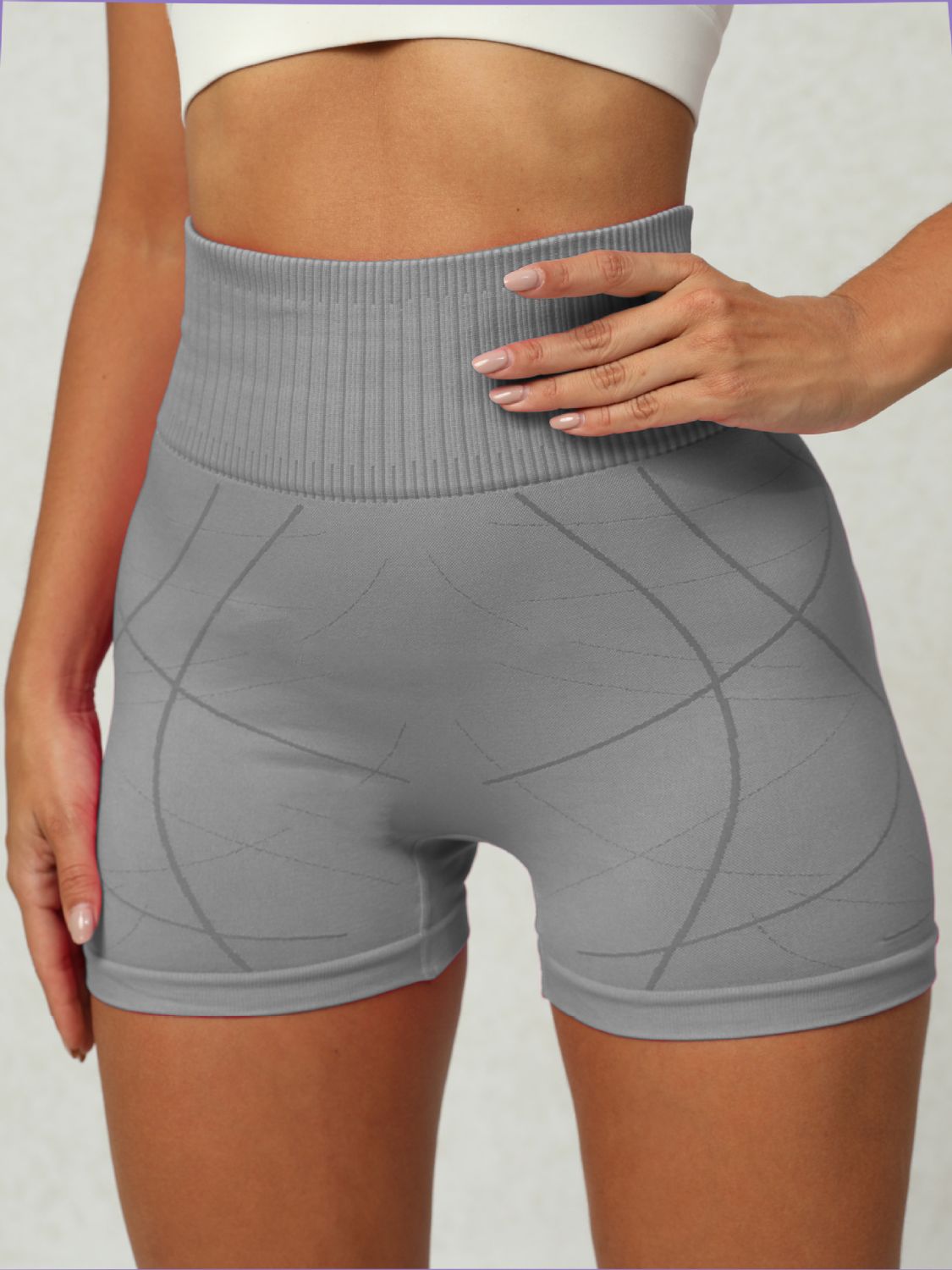 Blue Zone Planet | High Waist Active Shorts-TOPS / DRESSES-[Adult]-[Female]-2022 Online Blue Zone Planet