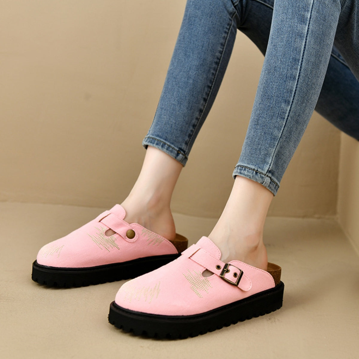 Blue Zone Planet | Round Toe Platform Loafers-SNEAKERS-[Adult]-[Female]-2022 Online Blue Zone Planet