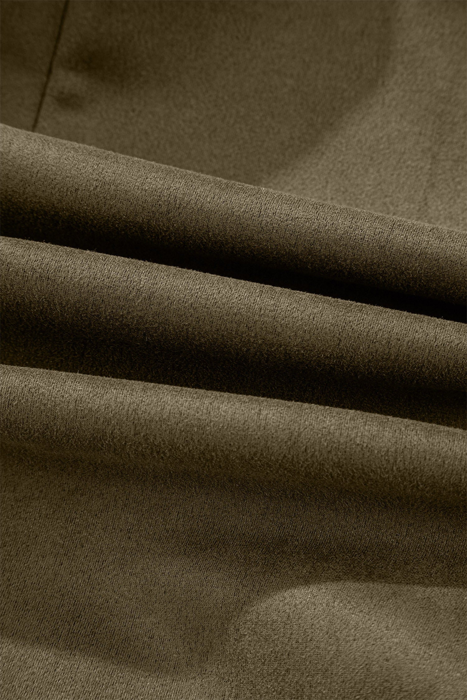 Moss Green Frilled Round Neck Short Puff Sleeve Shift Mini Dress-TOPS / DRESSES-[Adult]-[Female]-2022 Online Blue Zone Planet