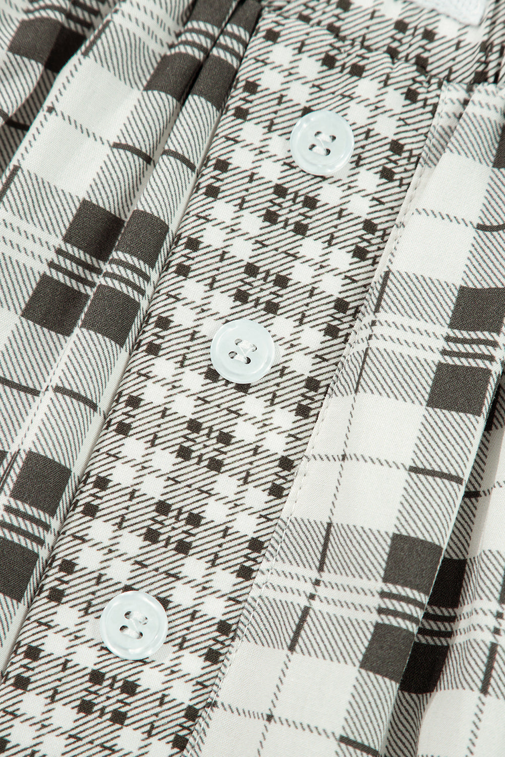 Gray Plaid Wide Leg Casual Pants-TOPS / DRESSES-[Adult]-[Female]-2022 Online Blue Zone Planet