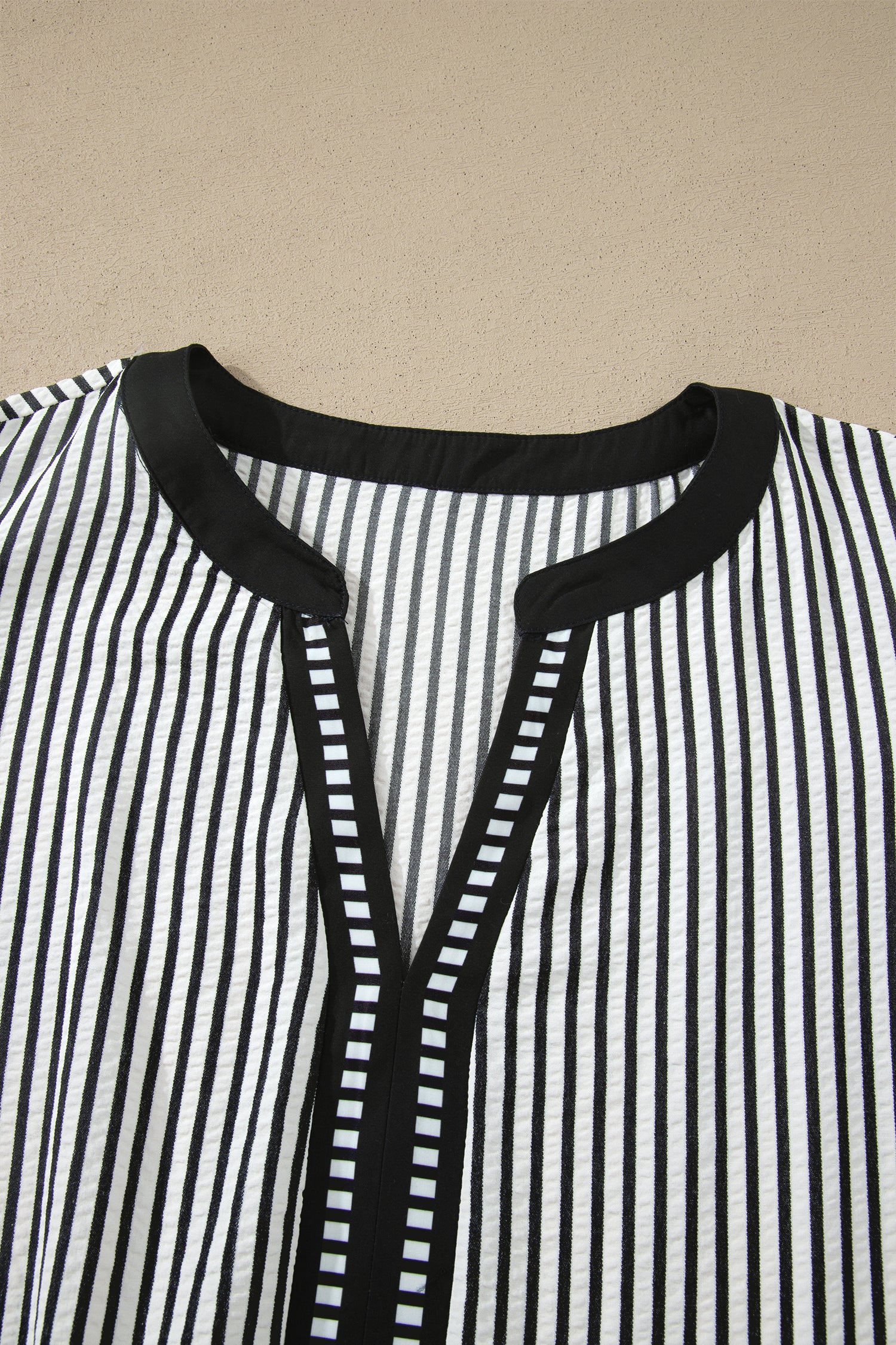 Black Stripe Plus Size Slit V Neck Tiered Flutter Sleeve Maxi Dress-TOPS / DRESSES-[Adult]-[Female]-2022 Online Blue Zone Planet