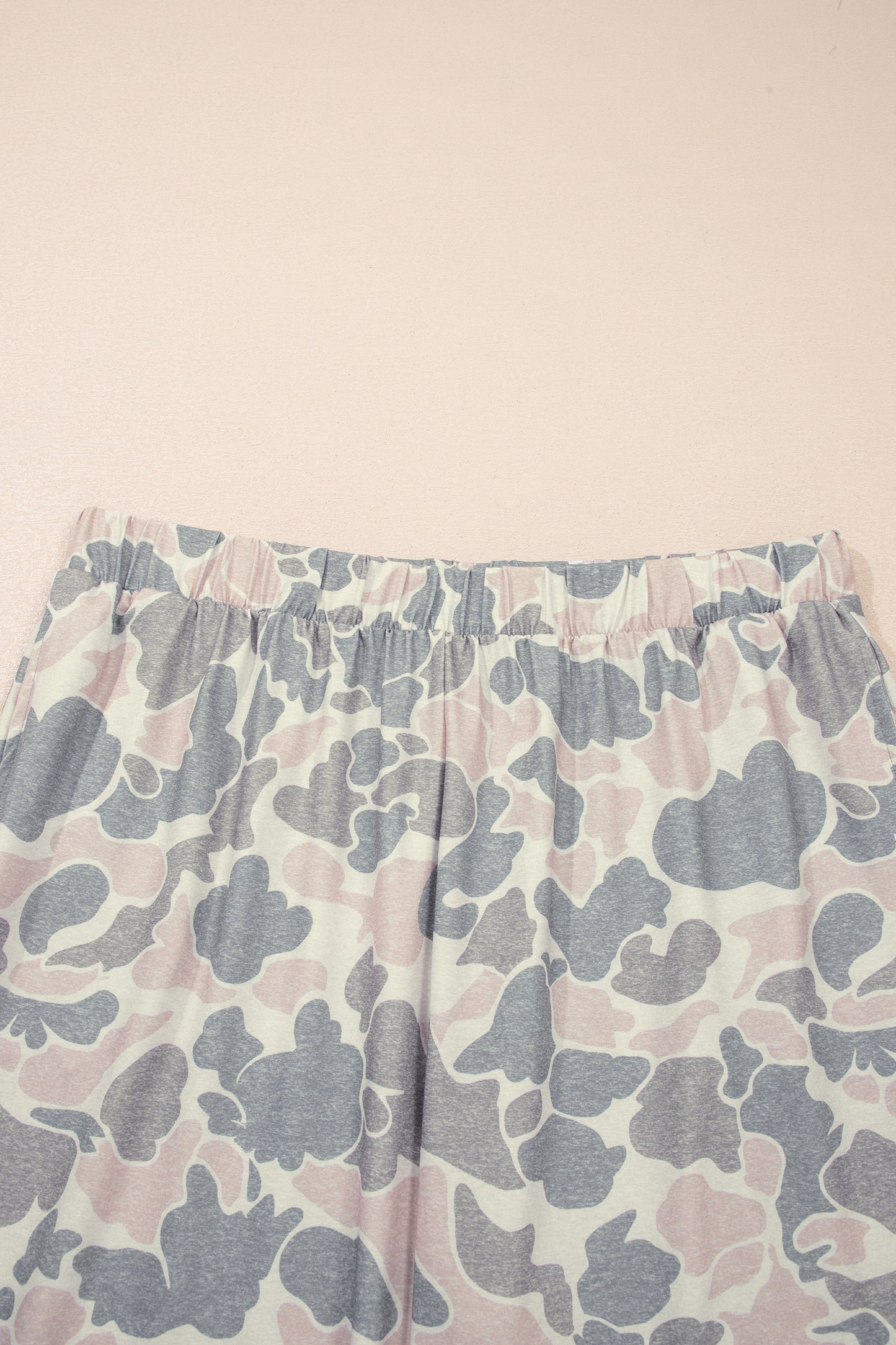 Multicolour Retro Camouflage Print Plus Size 2pcs Outfit-Plus Size/Plus Size Loungewear-[Adult]-[Female]-2022 Online Blue Zone Planet