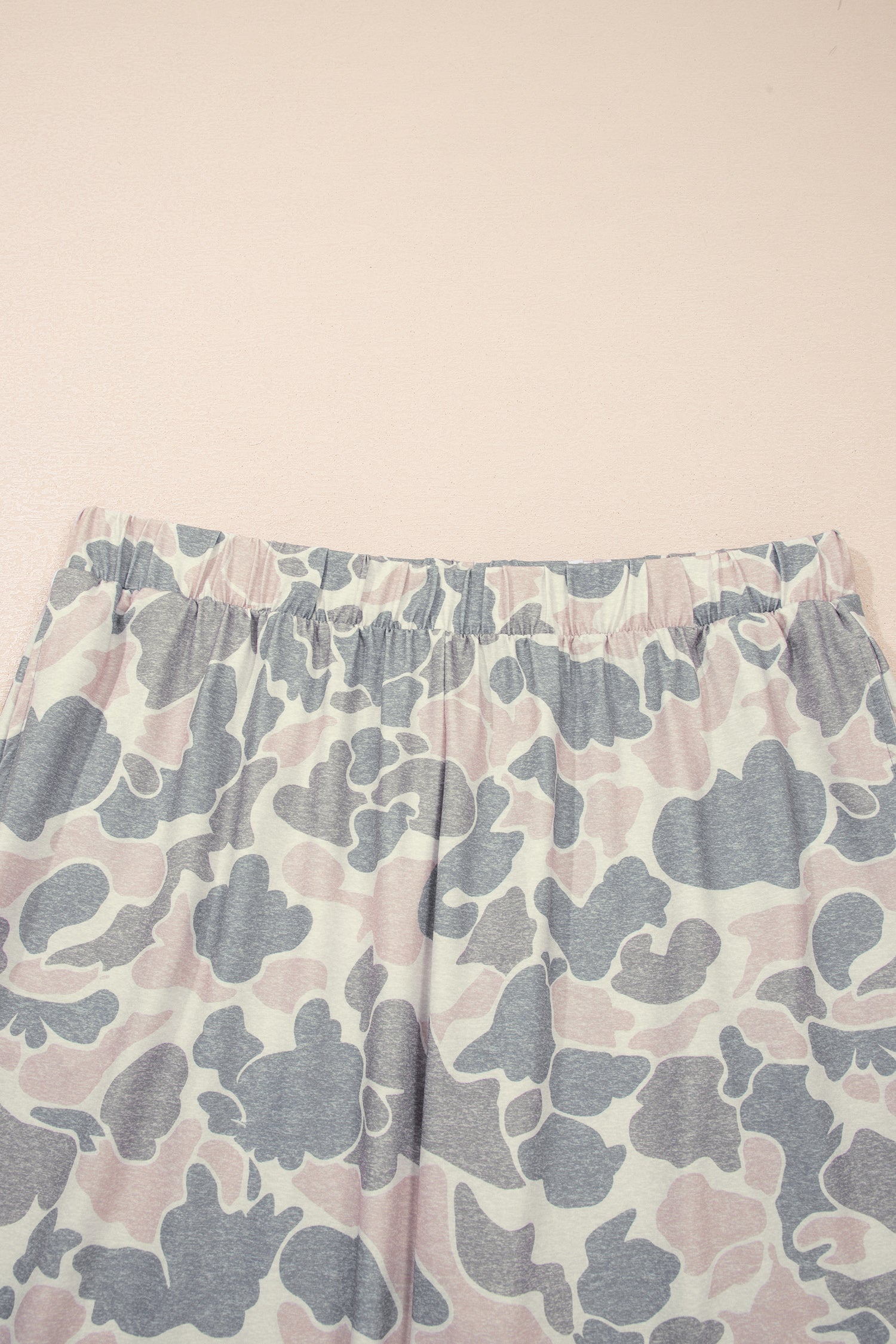 Multicolour Retro Camouflage Print Plus Size 2pcs Outfit-Plus Size/Plus Size Loungewear-[Adult]-[Female]-2022 Online Blue Zone Planet