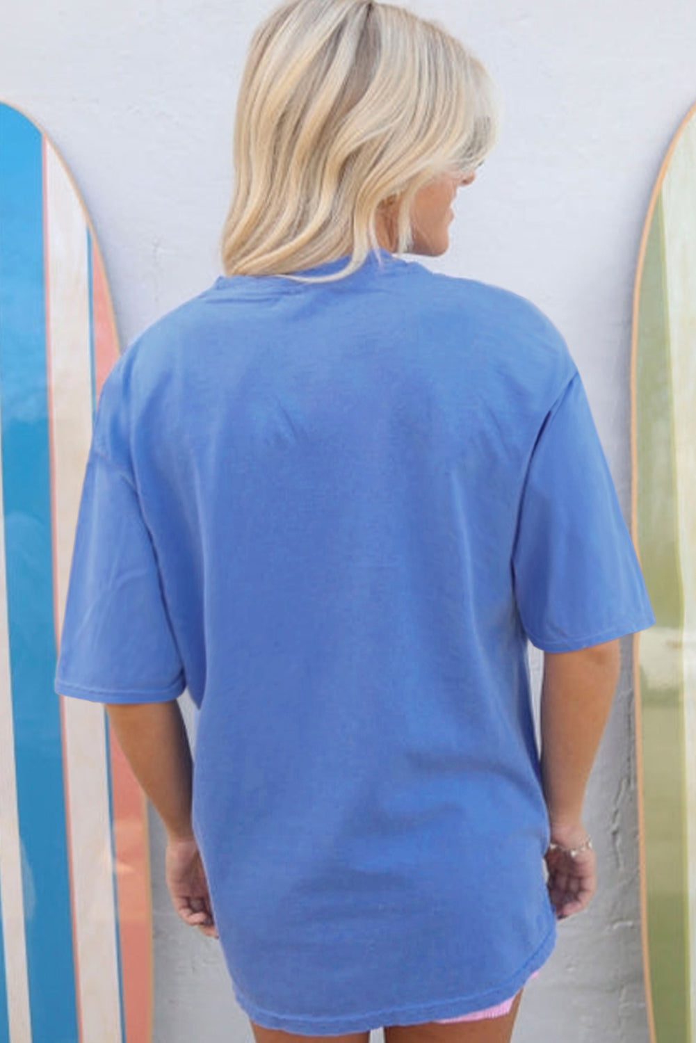 Sky Blue Rodeo Forever Western Graphic Tee-Graphic/Graphic Tees-[Adult]-[Female]-2022 Online Blue Zone Planet