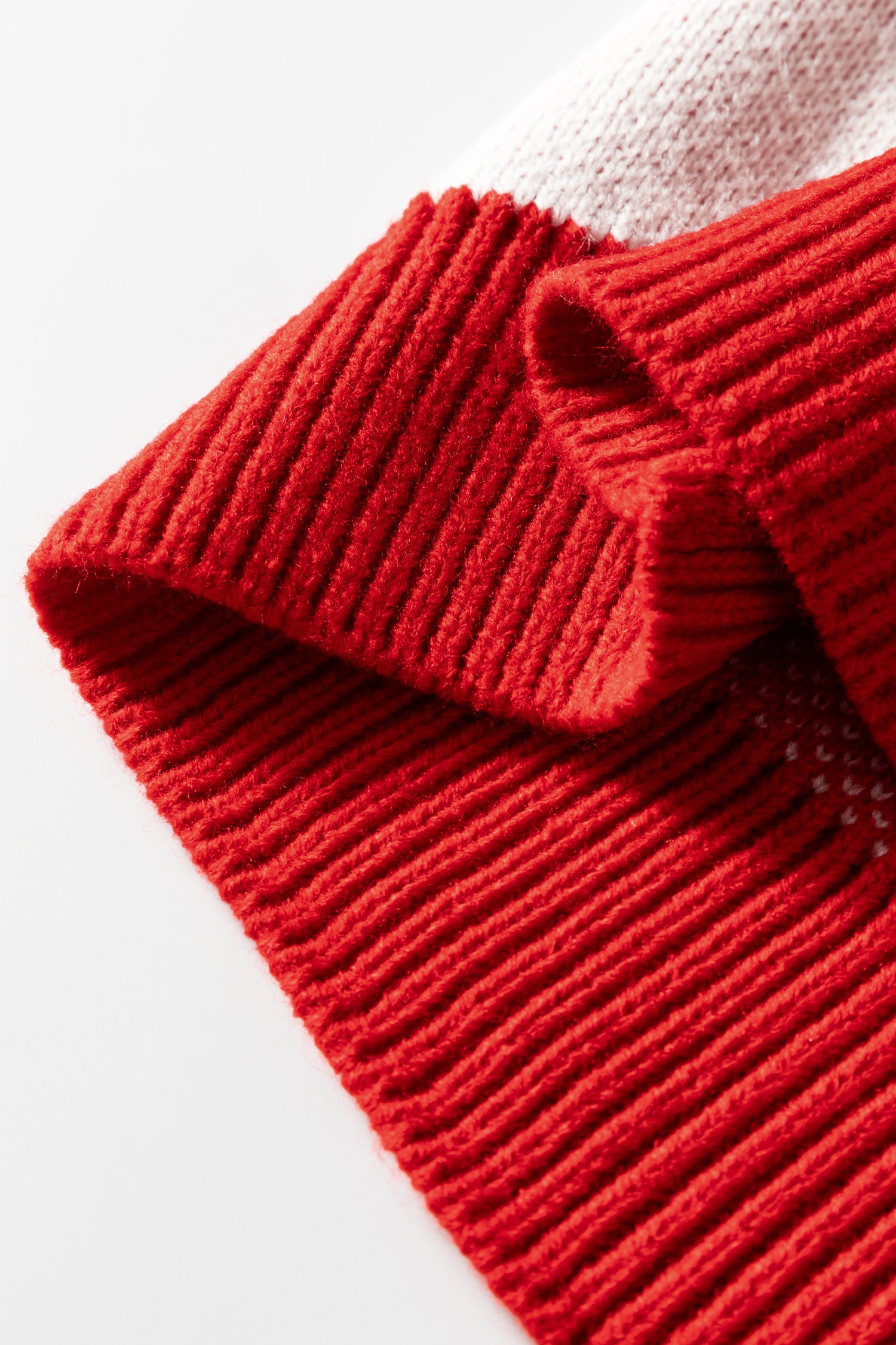 Fiery Red Checkered Bishop Sleeve Sweater-TOPS / DRESSES-[Adult]-[Female]-2022 Online Blue Zone Planet