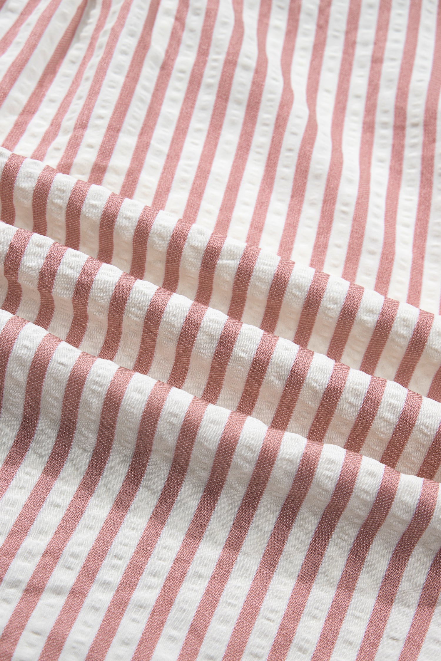 Pink Stripe Leopard Trim V Neck Button Down Half Sleeve Shirt-Tops/Blouses & Shirts-[Adult]-[Female]-2022 Online Blue Zone Planet