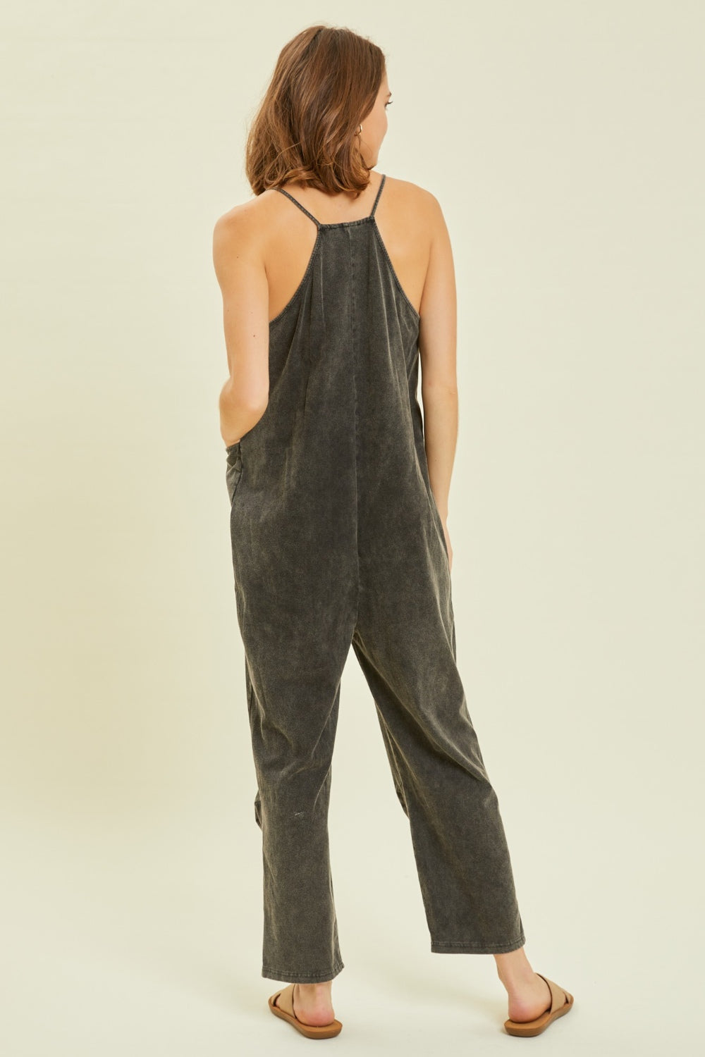 HEYSON Full Size Mineral-Washed Oversized Jumpsuit with Pockets-TOPS / DRESSES-[Adult]-[Female]-2022 Online Blue Zone Planet