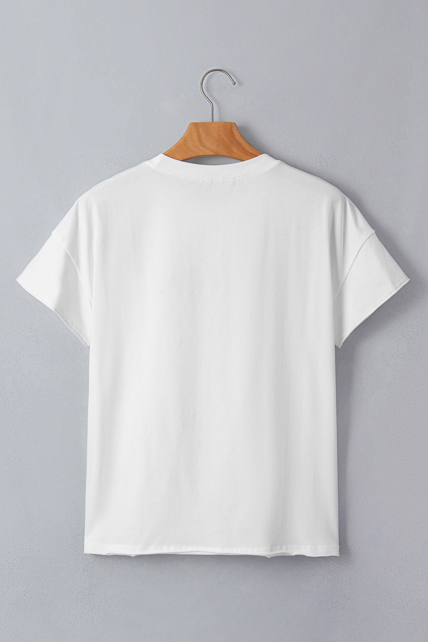 White Western Fashion Embroidered Casual Tee-Tops/Tops & Tees-[Adult]-[Female]-2022 Online Blue Zone Planet
