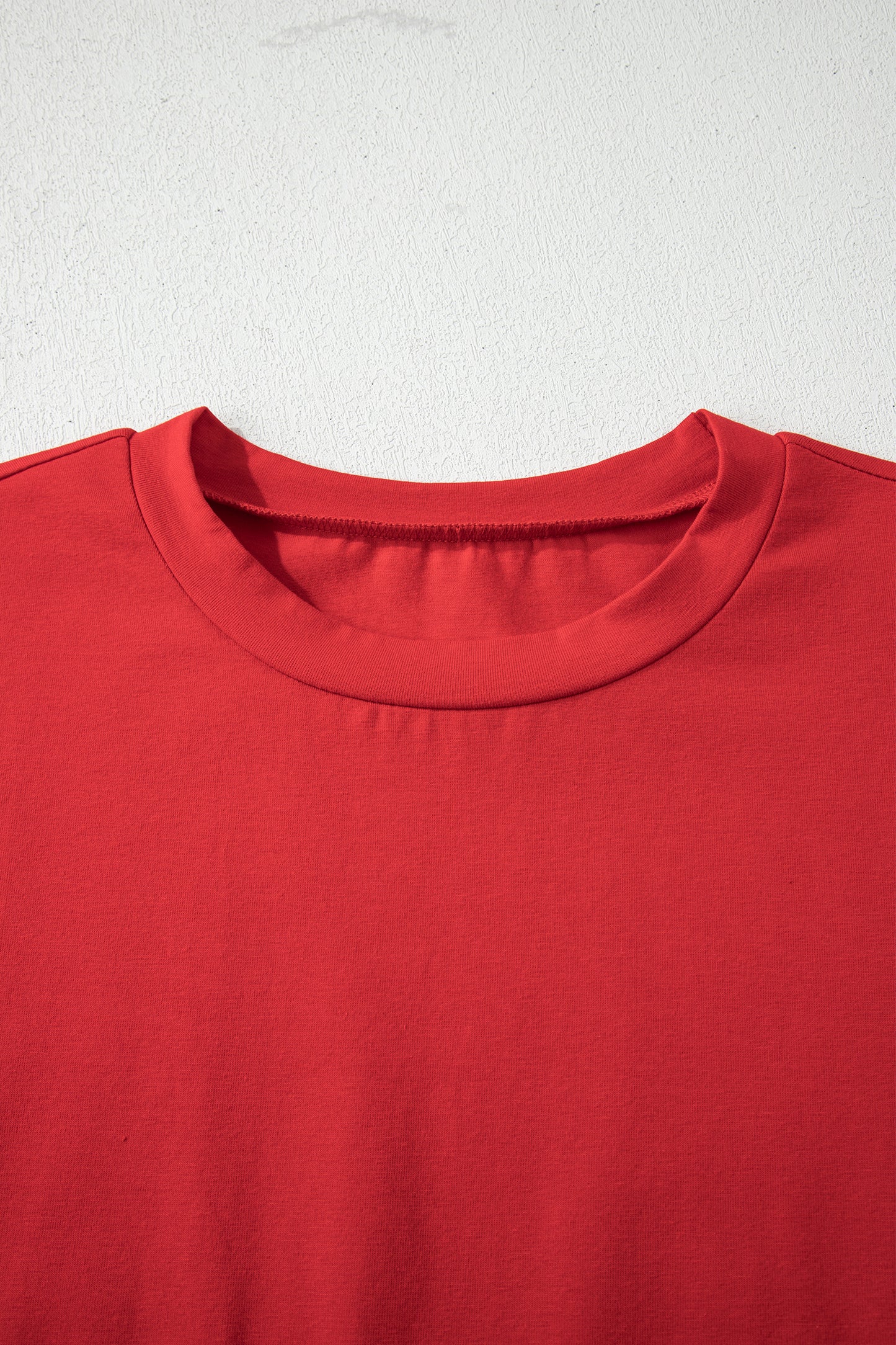 Fiery Red Stars Stripes Short Puff Sleeve Top-Tops/Tops & Tees-[Adult]-[Female]-2022 Online Blue Zone Planet