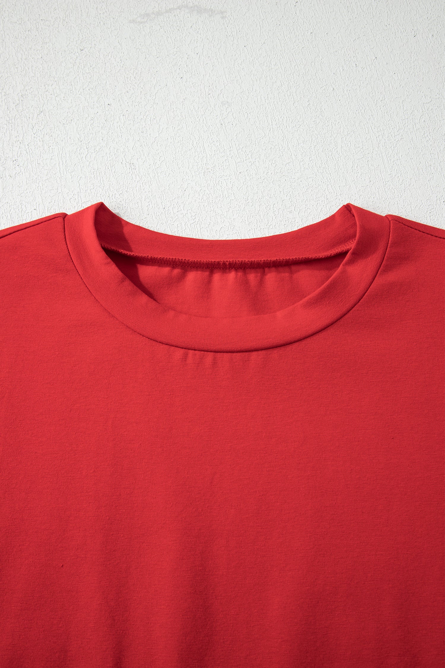 Fiery Red Stars Stripes Short Puff Sleeve Top-Tops/Tops & Tees-[Adult]-[Female]-2022 Online Blue Zone Planet