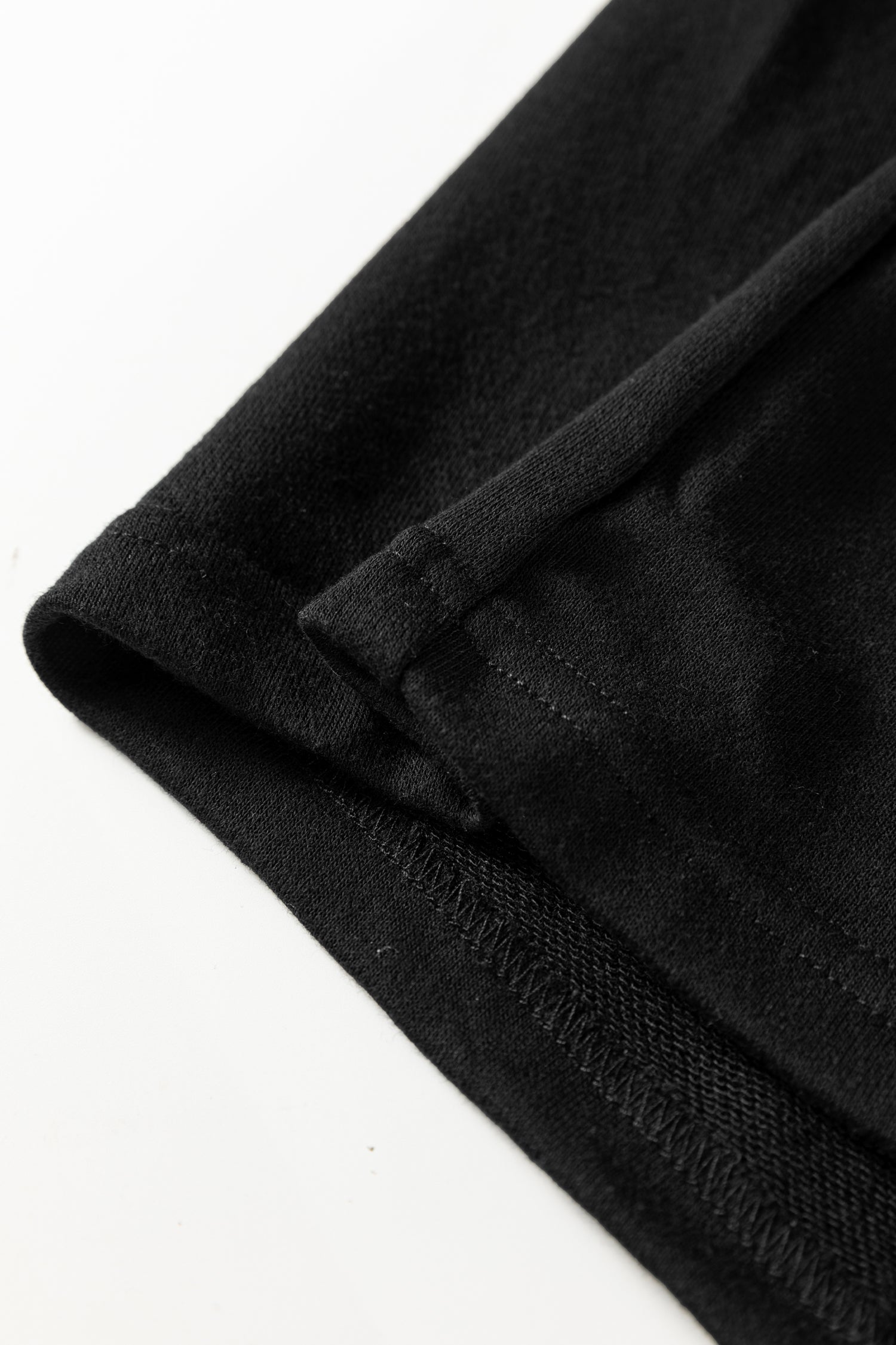 Black Seamed Drawstring High Waist Wide Leg Sweatpants-Bottoms/Pants & Culotte-[Adult]-[Female]-2022 Online Blue Zone Planet