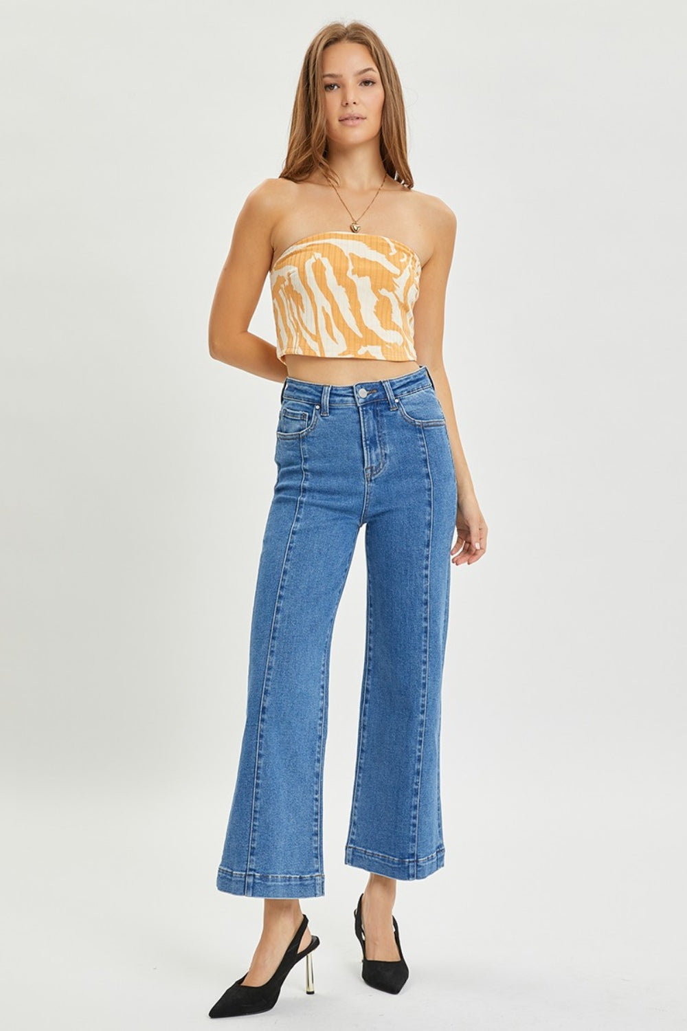 RISEN Full Size High Rise Wide Leg Jeans-BOTTOMS SIZES SMALL MEDIUM LARGE-[Adult]-[Female]-2022 Online Blue Zone Planet