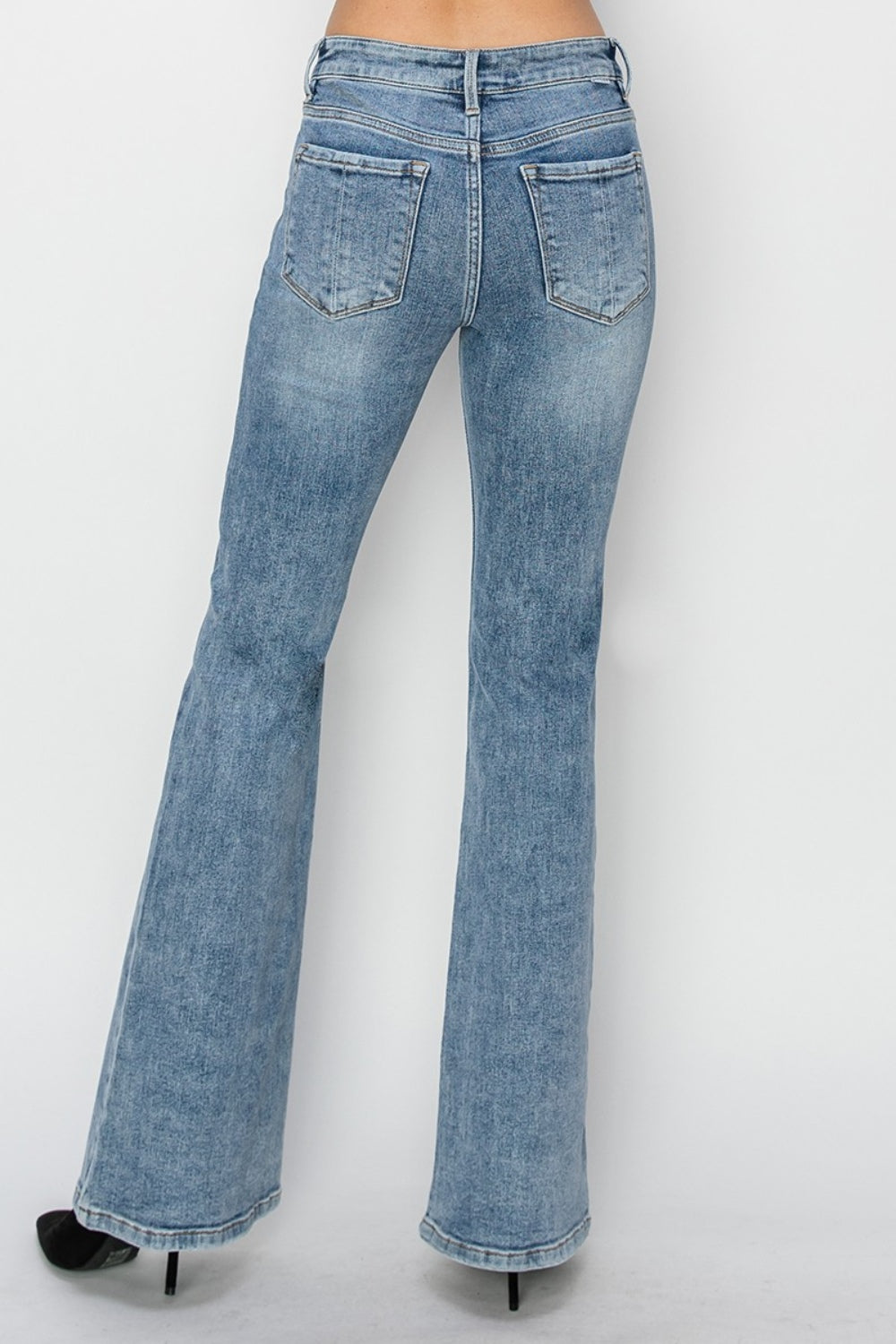 RISEN Full Size Mid Rise Bootcut Jeans-TOPS / DRESSES-[Adult]-[Female]-2022 Online Blue Zone Planet