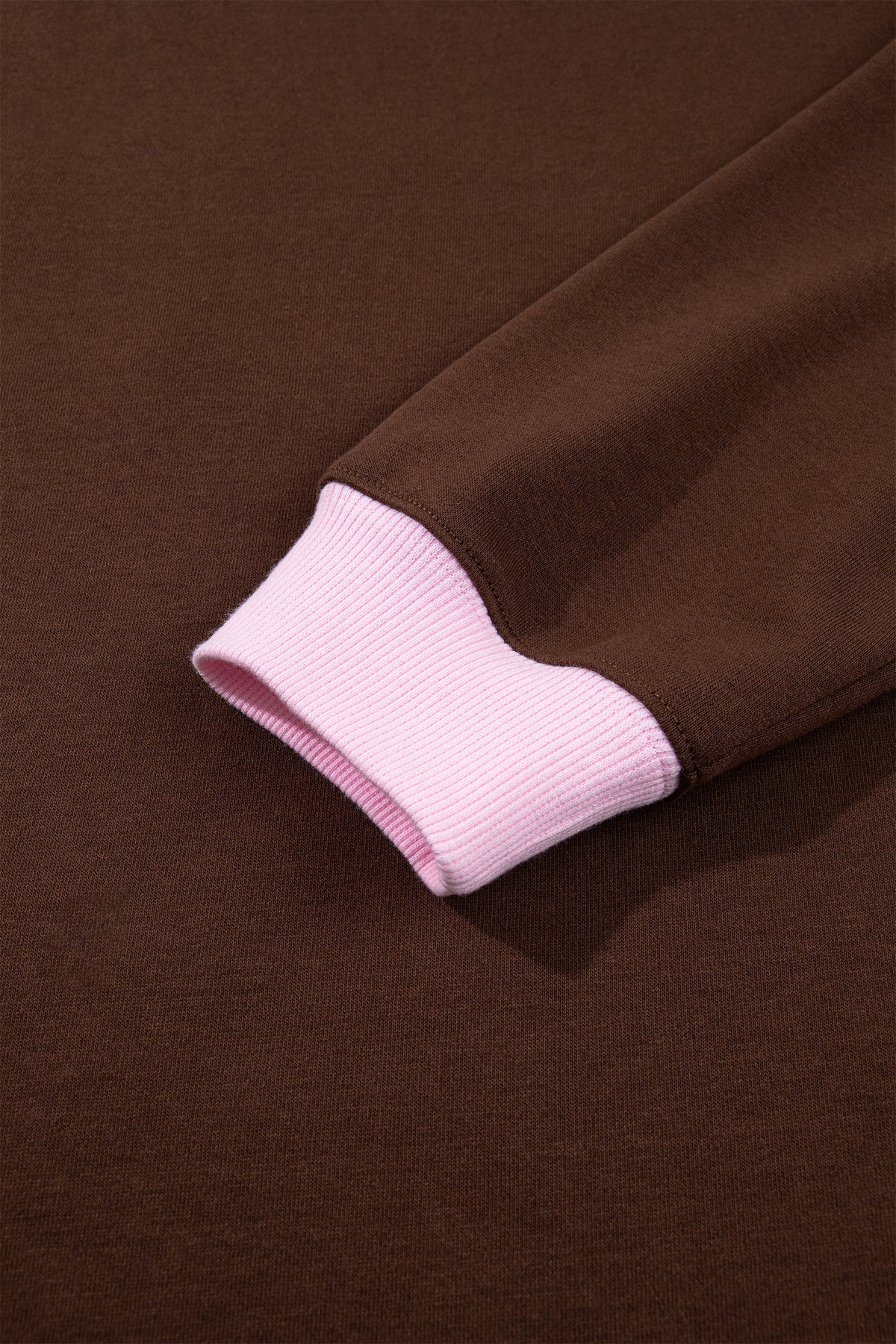 Pink Polka Dot Letter Graphic Colorblock Tunic Sweatshirt-Tops/Sweatshirts & Hoodies-[Adult]-[Female]-2022 Online Blue Zone Planet