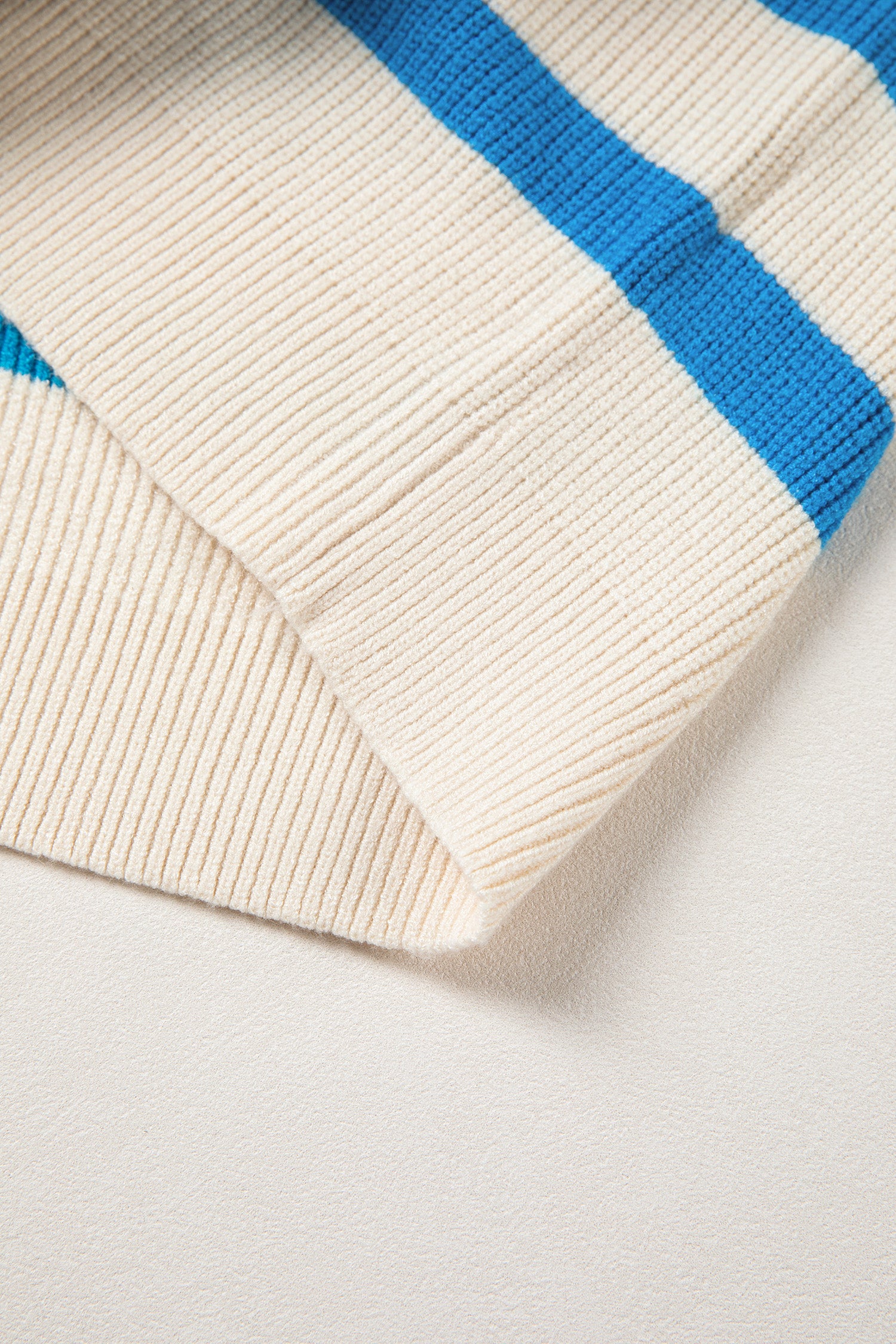 Light Blue Ribbed Half Zip Collared Sweater Vest-Sweaters & Cardigans/Sweater Vests-[Adult]-[Female]-2022 Online Blue Zone Planet