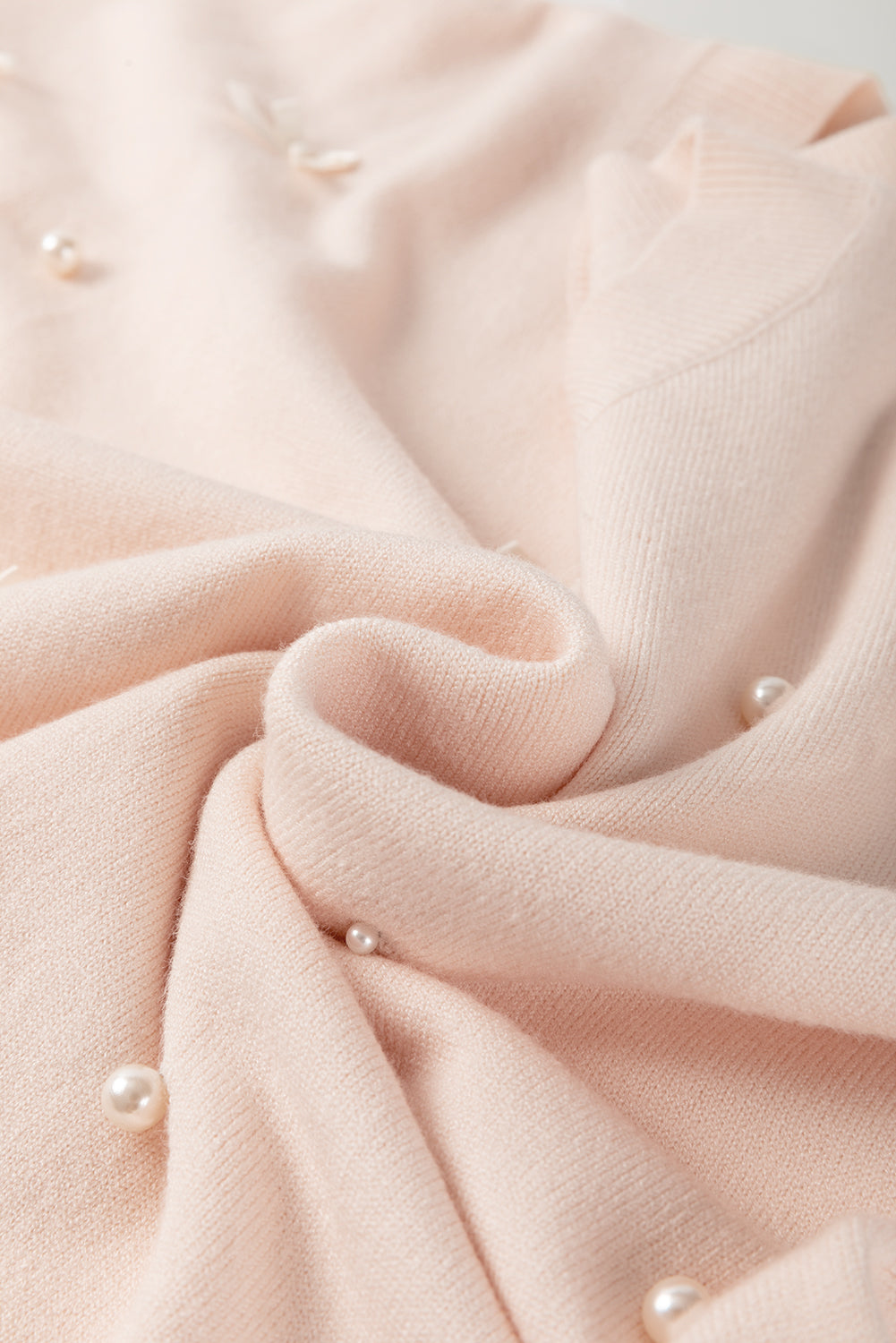 Oatmeal Pearl Bow Embellished Dolman Short Sleeve Sweater-TOPS / DRESSES-[Adult]-[Female]-2022 Online Blue Zone Planet