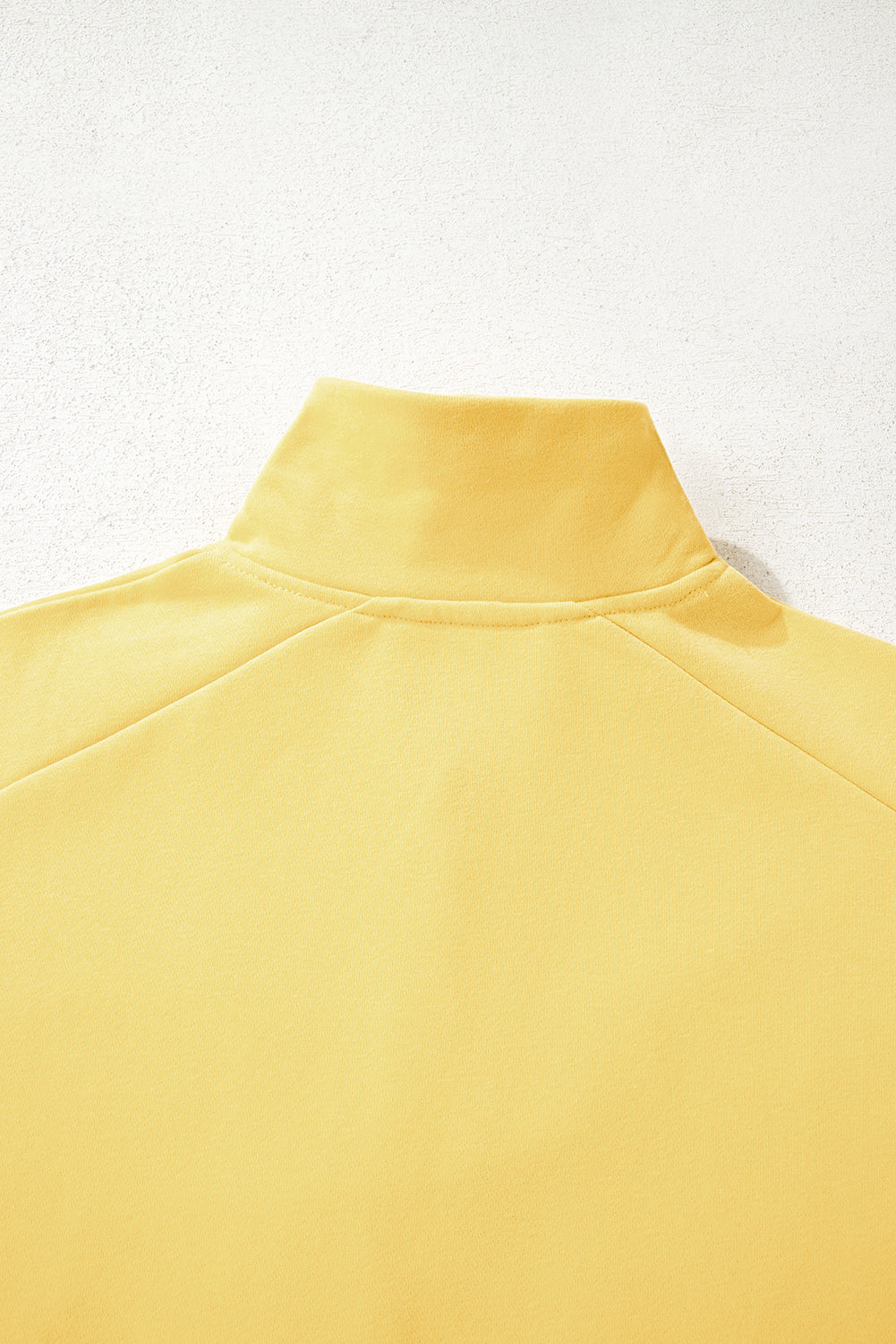 Yellow Cream Embroidered Flower Patchwork Snap Buttons Pullover Sweatshirt-Tops/Sweatshirts & Hoodies-[Adult]-[Female]-2022 Online Blue Zone Planet