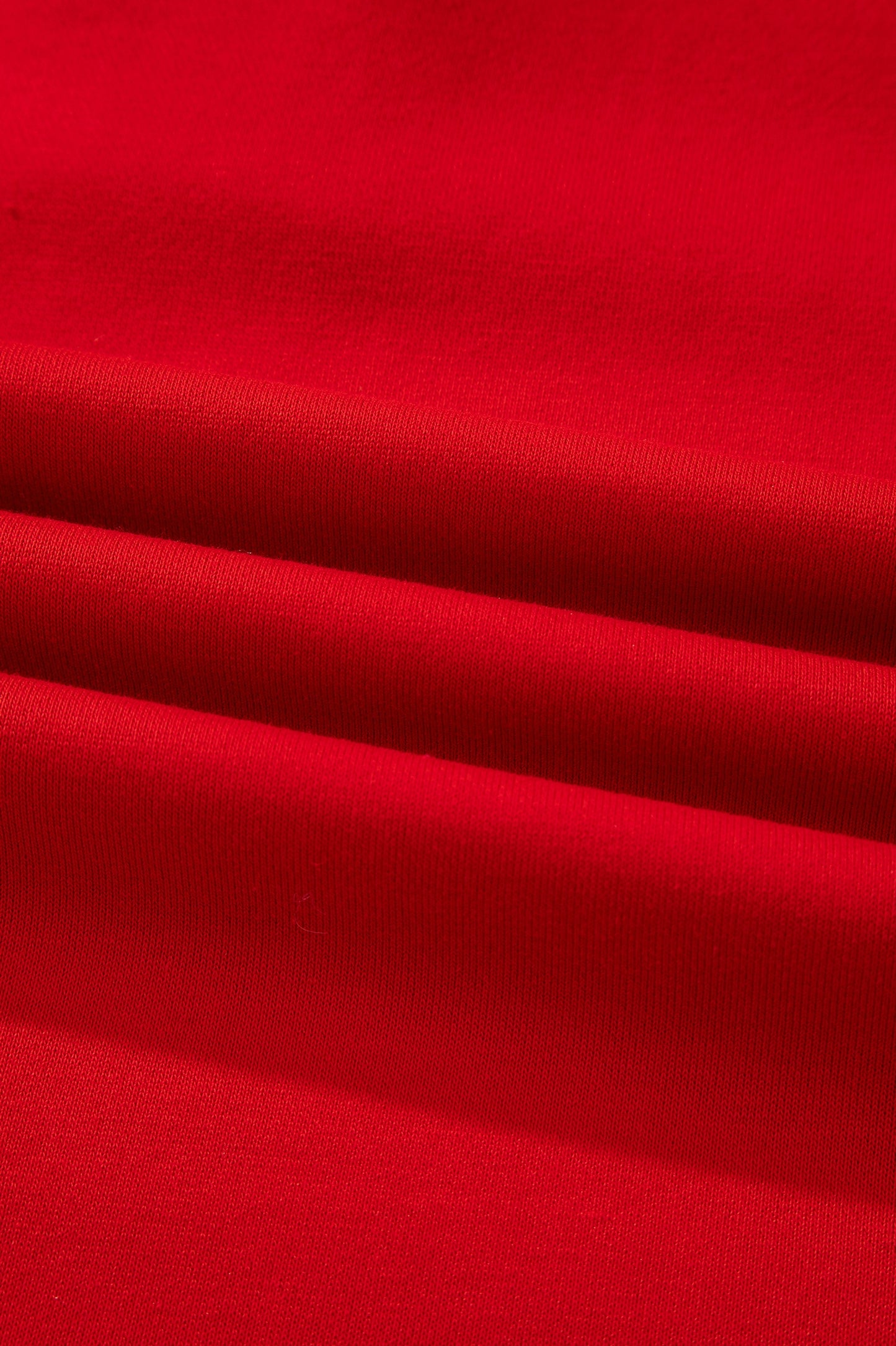 Fiery Red Contrast Striped Collar Patchwork Puff Sleeve Ruffle Hem Mini Dress-TOPS / DRESSES-[Adult]-[Female]-2022 Online Blue Zone Planet