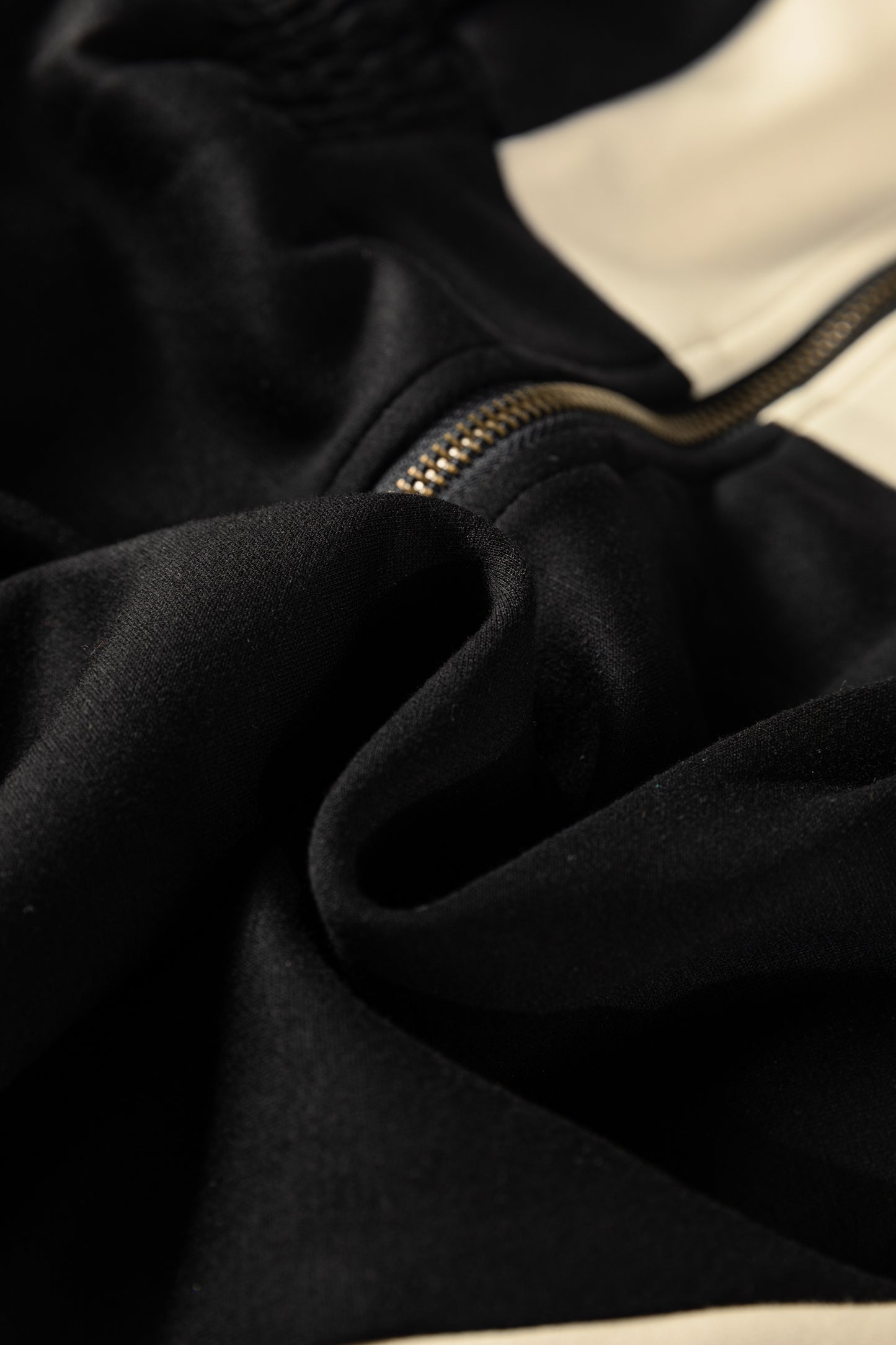 Black Two-tone Long Sleeve Zipped Front Casual Romper-Bottoms/Jumpsuits & Rompers-[Adult]-[Female]-2022 Online Blue Zone Planet