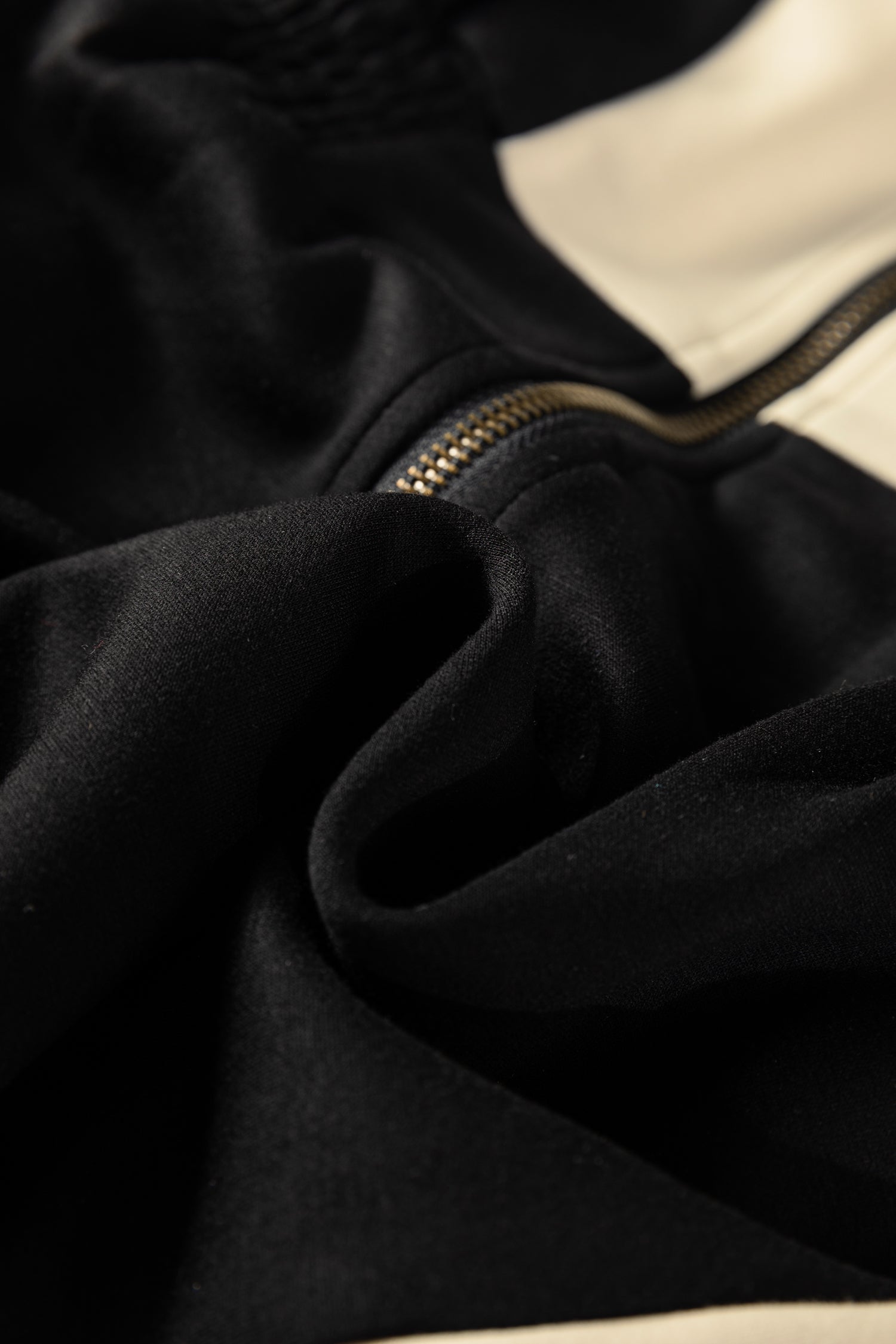 Black Two-tone Long Sleeve Zipped Front Casual Romper-Bottoms/Jumpsuits & Rompers-[Adult]-[Female]-2022 Online Blue Zone Planet