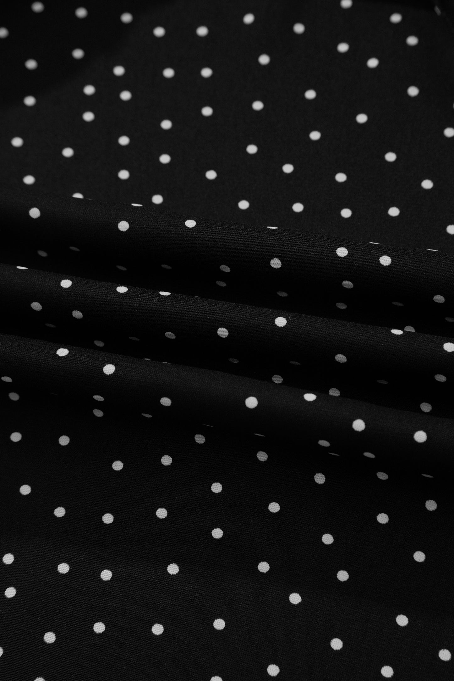 Black Polka Dot Print Lace Trim Wrap Mini Dress-TOPS / DRESSES-[Adult]-[Female]-2022 Online Blue Zone Planet