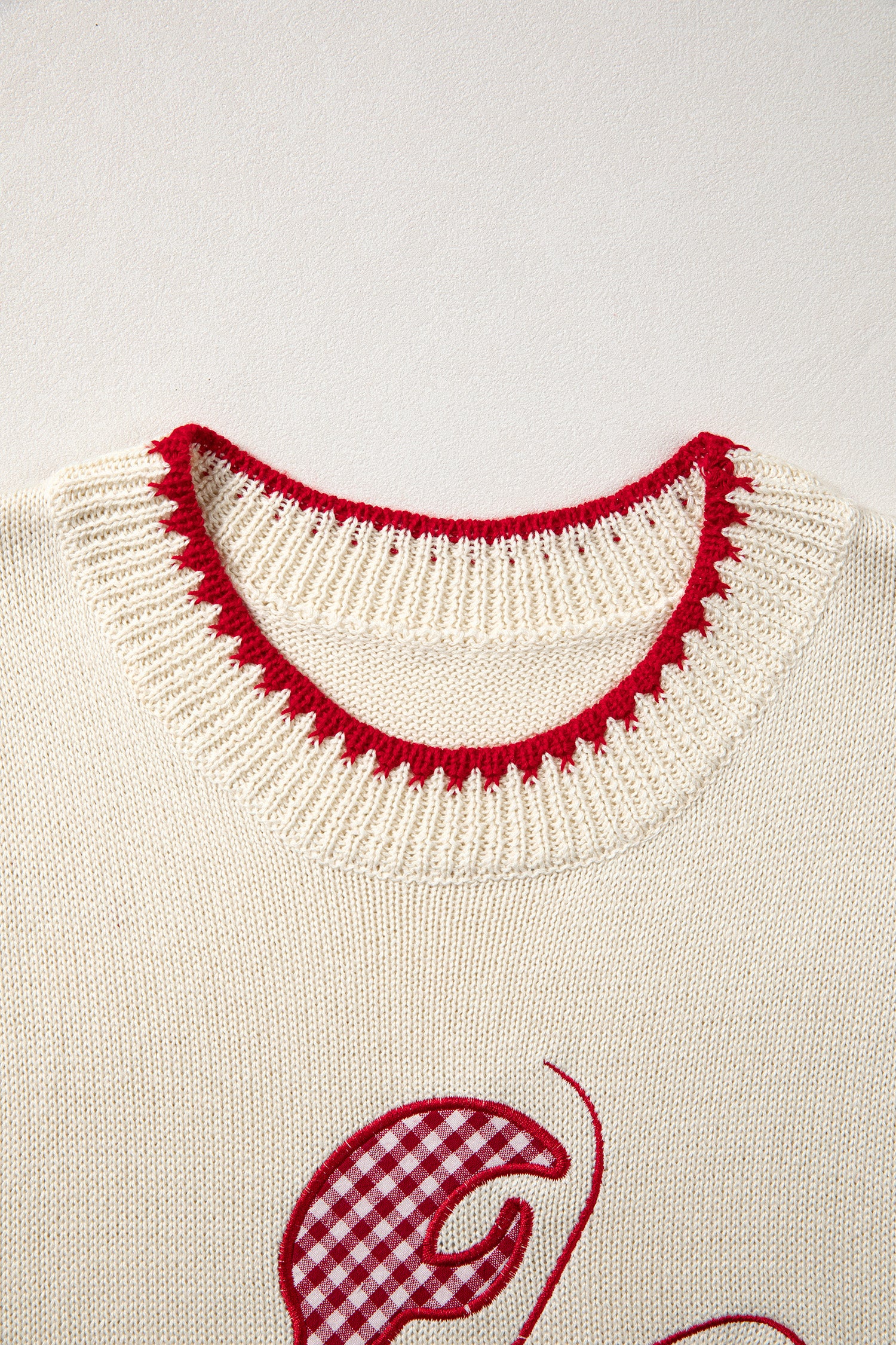 Beige Plaid Crawfish Crew Neck Knit Sweater Vest-TOPS / DRESSES-[Adult]-[Female]-2022 Online Blue Zone Planet