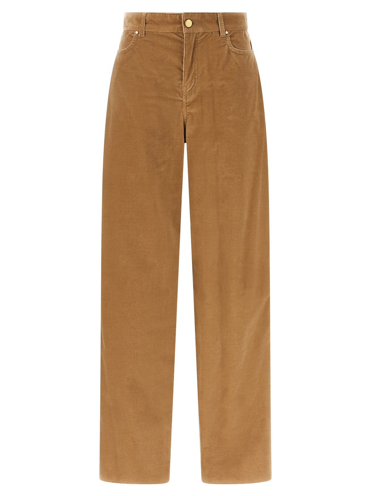 Max Mara Studio Fragola Velvet Pants-TOPS / DRESSES-[Adult]-[Female]-40 IT-Beige-2022 Online Blue Zone Planet
