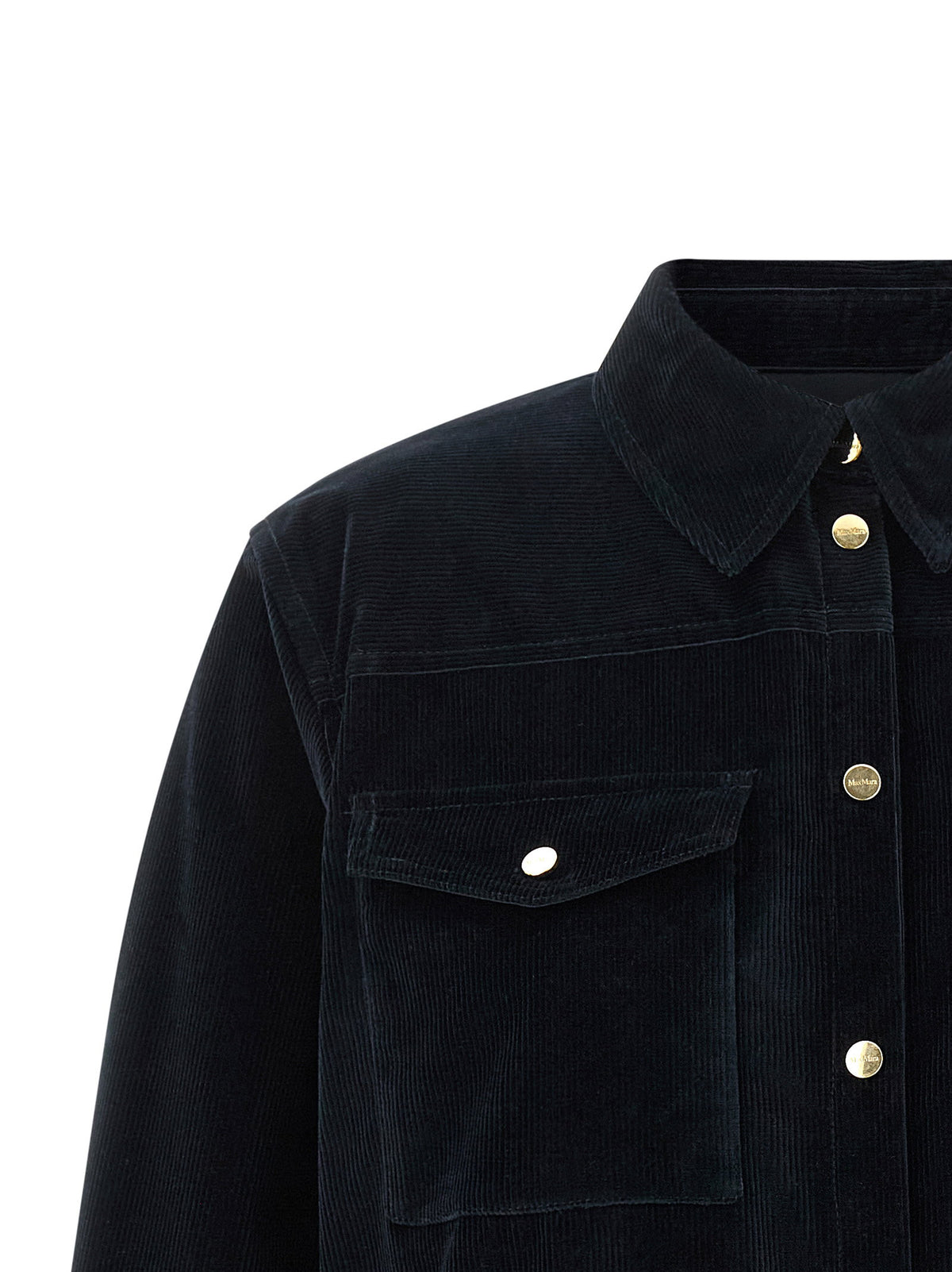 Max Mara Studio Mstrivolo Overshirt-Jackets-[Adult]-[Female]-2022 Online Blue Zone Planet