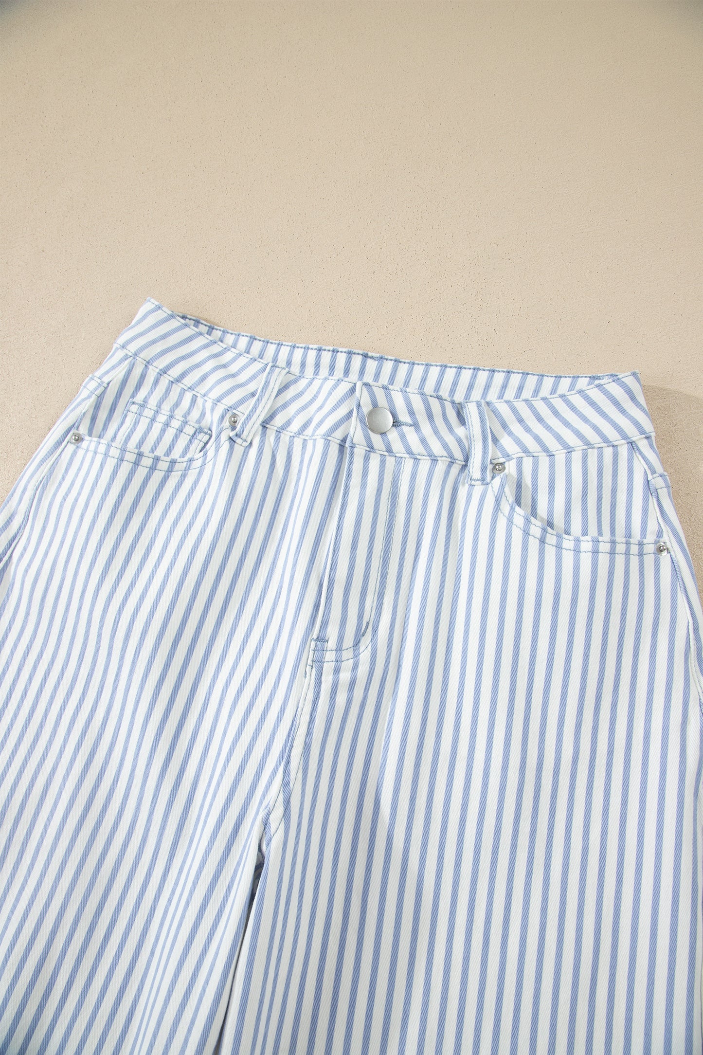 Brown Stripe Casual Barrel Jeans-Bottoms/Jeans-[Adult]-[Female]-2022 Online Blue Zone Planet