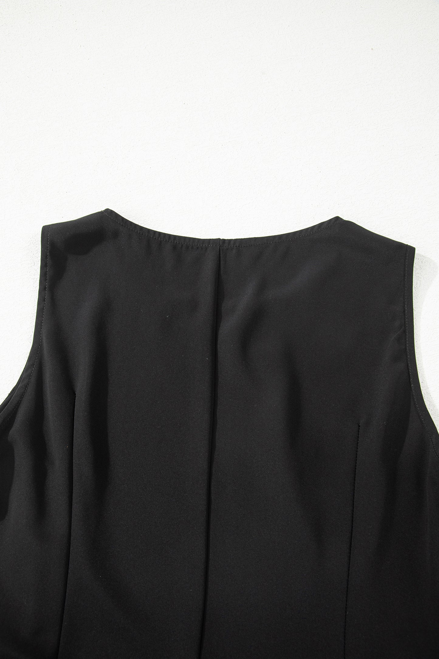 Black Solid Color Sleeveless Sheer Floral Lace Patchwork Long Dress-TOPS / DRESSES-[Adult]-[Female]-2022 Online Blue Zone Planet