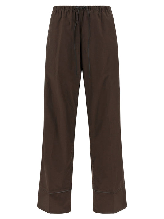 Yves Salomon Leather Insert Pants