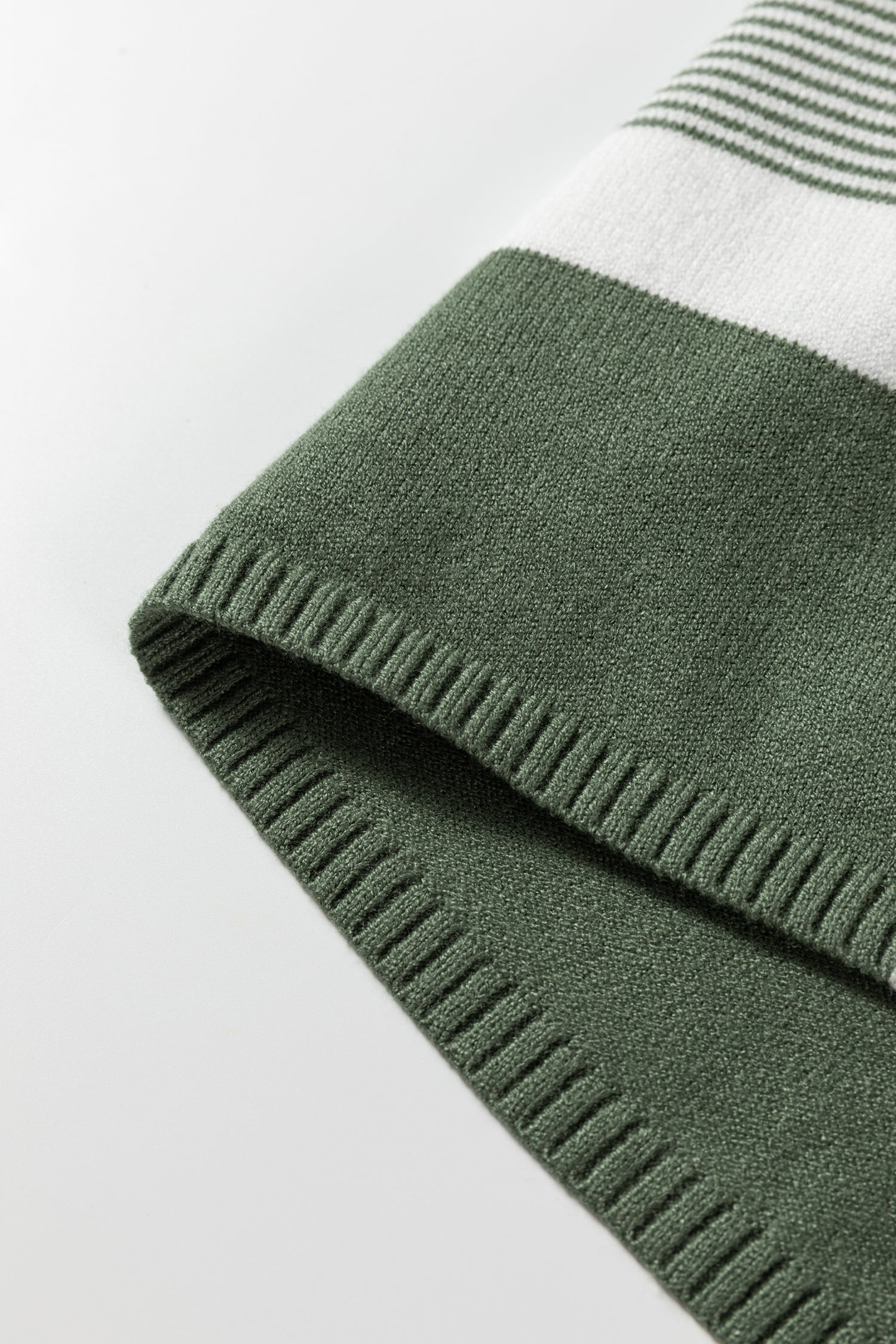 Green Stripe Color Block Patchwork Dolman Oversize Tunic Sweater-Sweaters & Cardigans/Sweaters-[Adult]-[Female]-2022 Online Blue Zone Planet