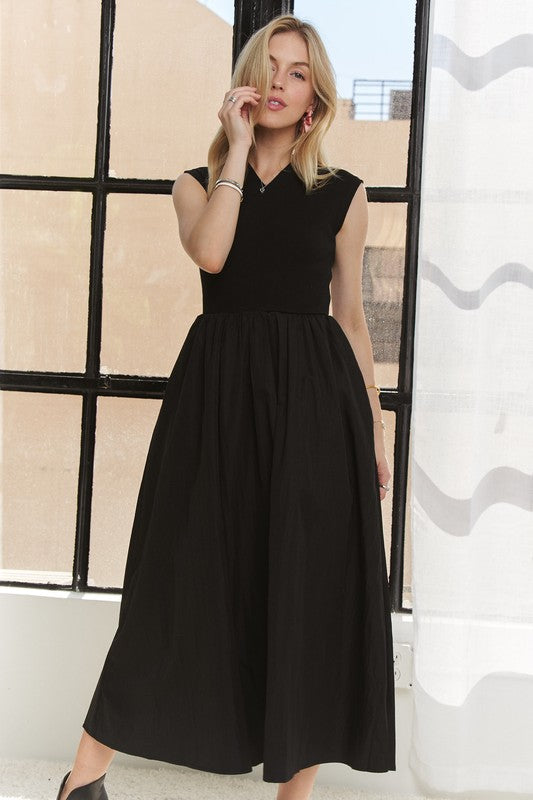 ADORA V-Neck Cap Sleeve Dress-TOPS / DRESSES-[Adult]-[Female]-2022 Online Blue Zone Planet
