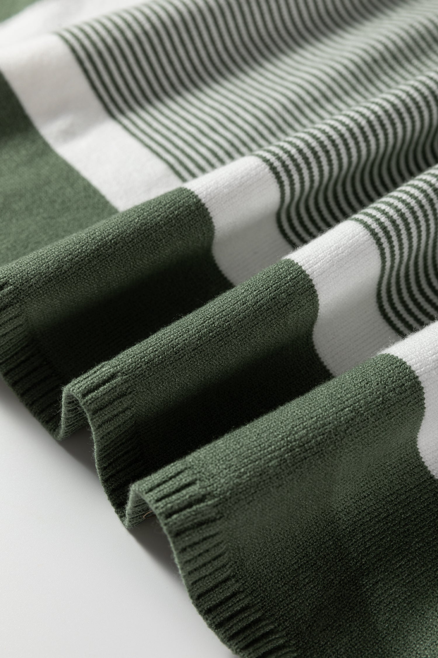 Green Stripe Color Block Patchwork Dolman Oversize Tunic Sweater-Sweaters & Cardigans/Sweaters-[Adult]-[Female]-2022 Online Blue Zone Planet