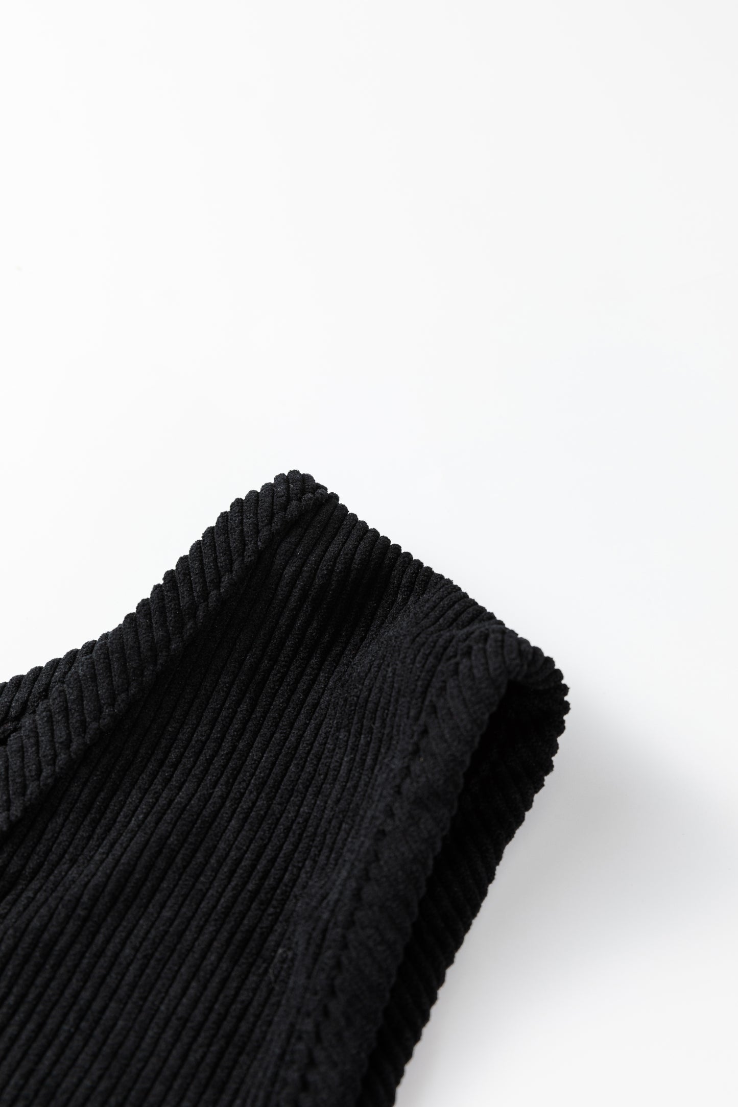 Black Plus Size Corduroy Patch Pocket Sleeveless Mini Dress-TOPS / DRESSES-[Adult]-[Female]-2022 Online Blue Zone Planet