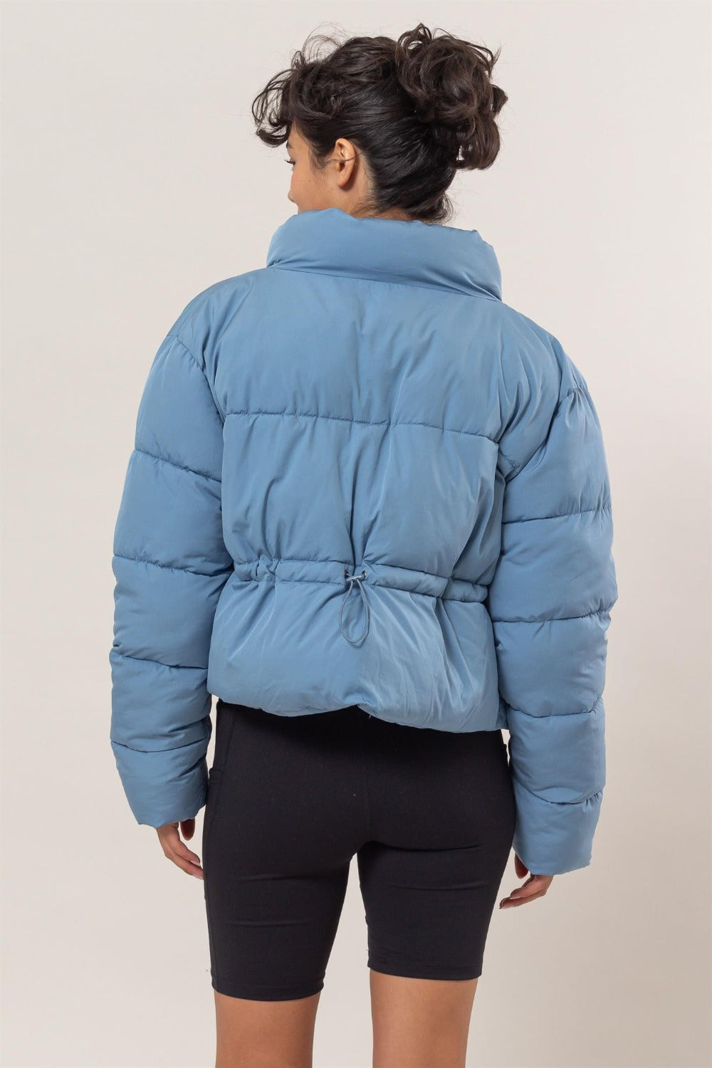 HYFVE Quilted Back Drawstring Puffer Jacket-TOPS / DRESSES-[Adult]-[Female]-2022 Online Blue Zone Planet