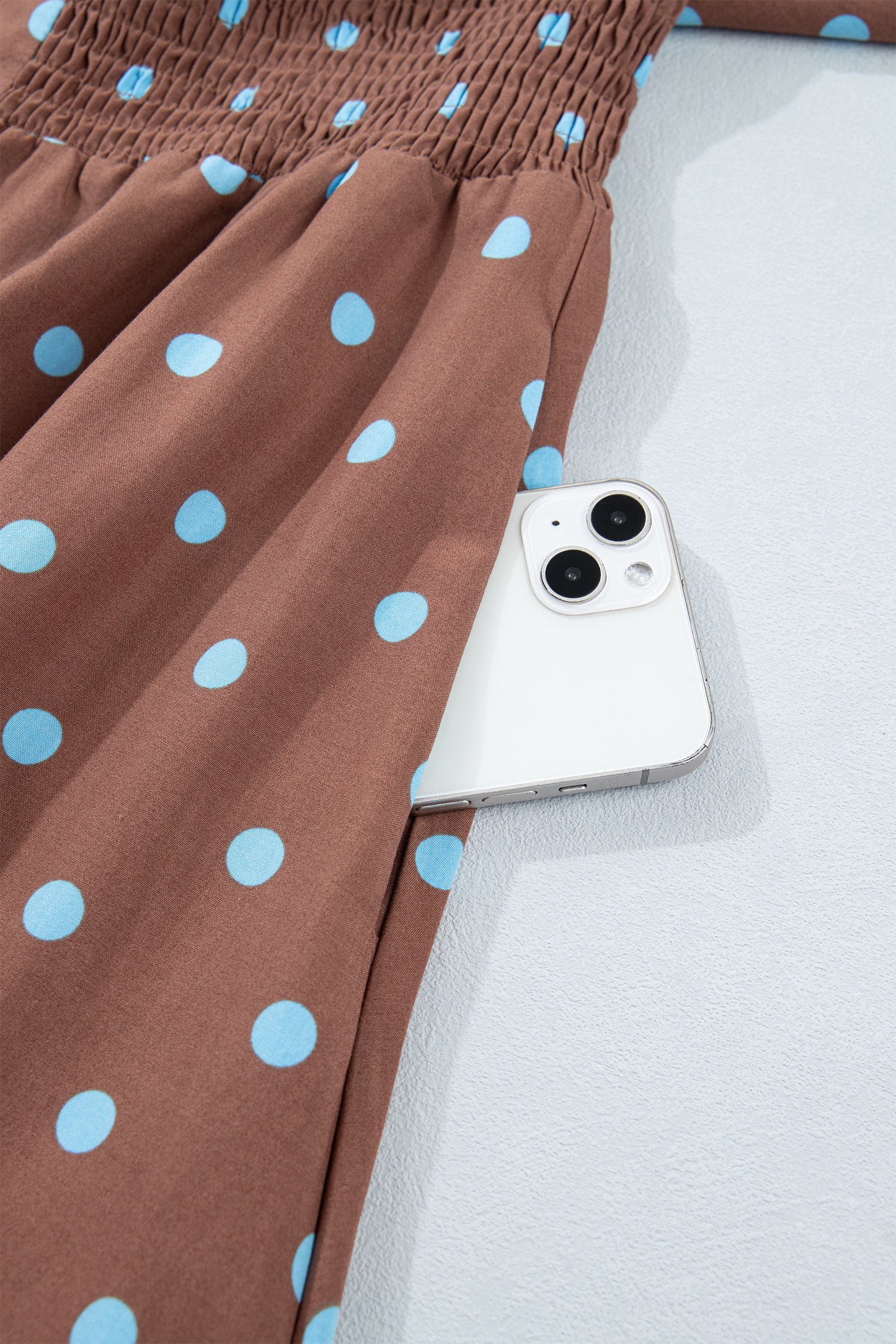Black Polka Dot Print Contrast Trim V Neck Zip Up Sleeveless Dress-TOPS / DRESSES-[Adult]-[Female]-2022 Online Blue Zone Planet