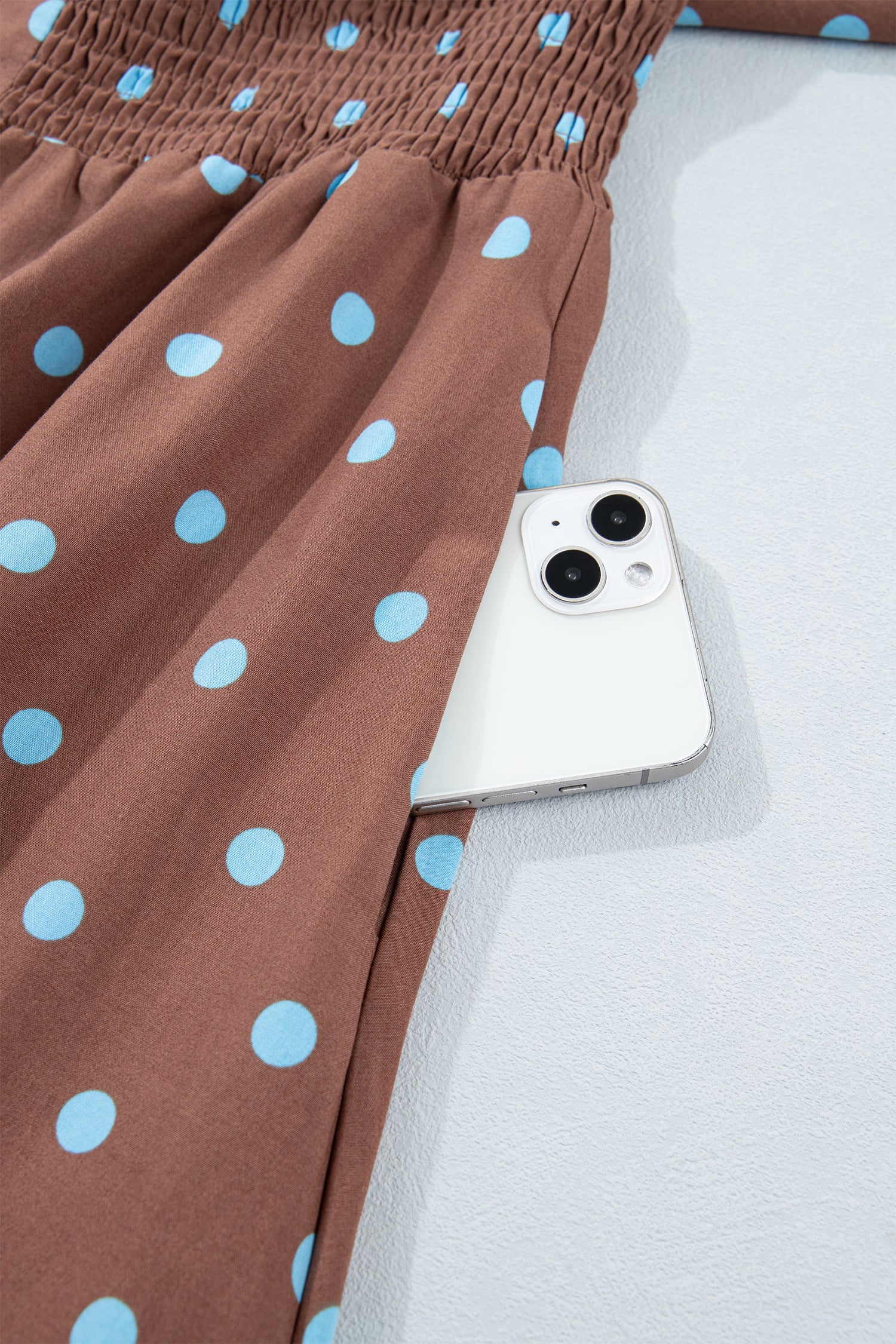 Black Polka Dot Print Contrast Trim V Neck Zip Up Sleeveless Dress-TOPS / DRESSES-[Adult]-[Female]-2022 Online Blue Zone Planet