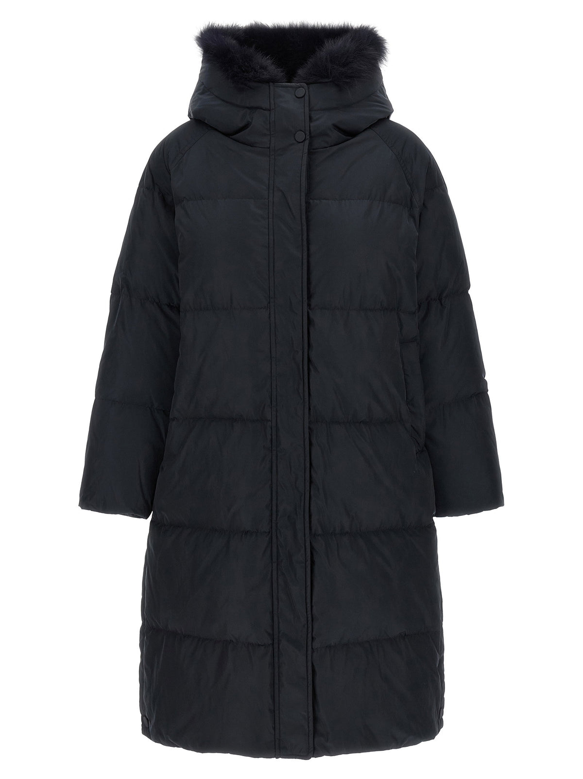Army Yves Salomon Fox Fur Finishing Down Jacket-Tops / Dresses-[Adult]-[Female]-36 FR-Black-2022 Online Blue Zone Planet