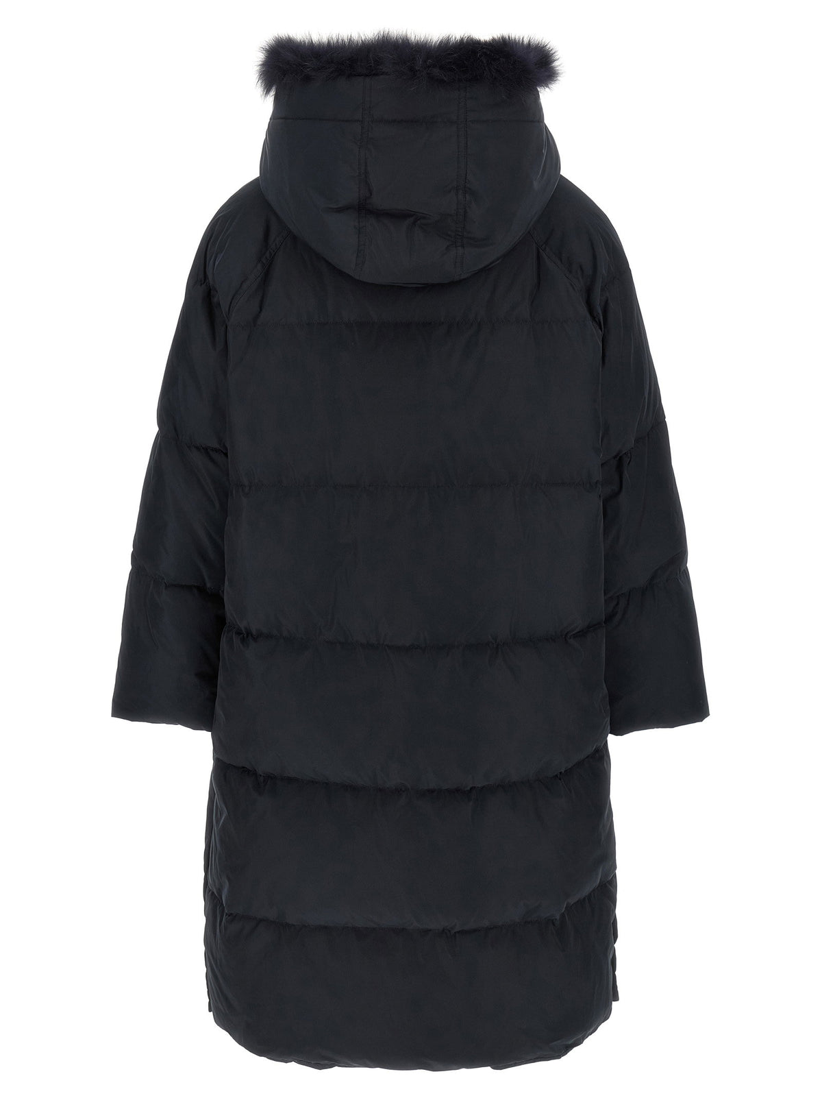 Army Yves Salomon Fox Fur Finishing Down Jacket-Tops / Dresses-[Adult]-[Female]-2022 Online Blue Zone Planet