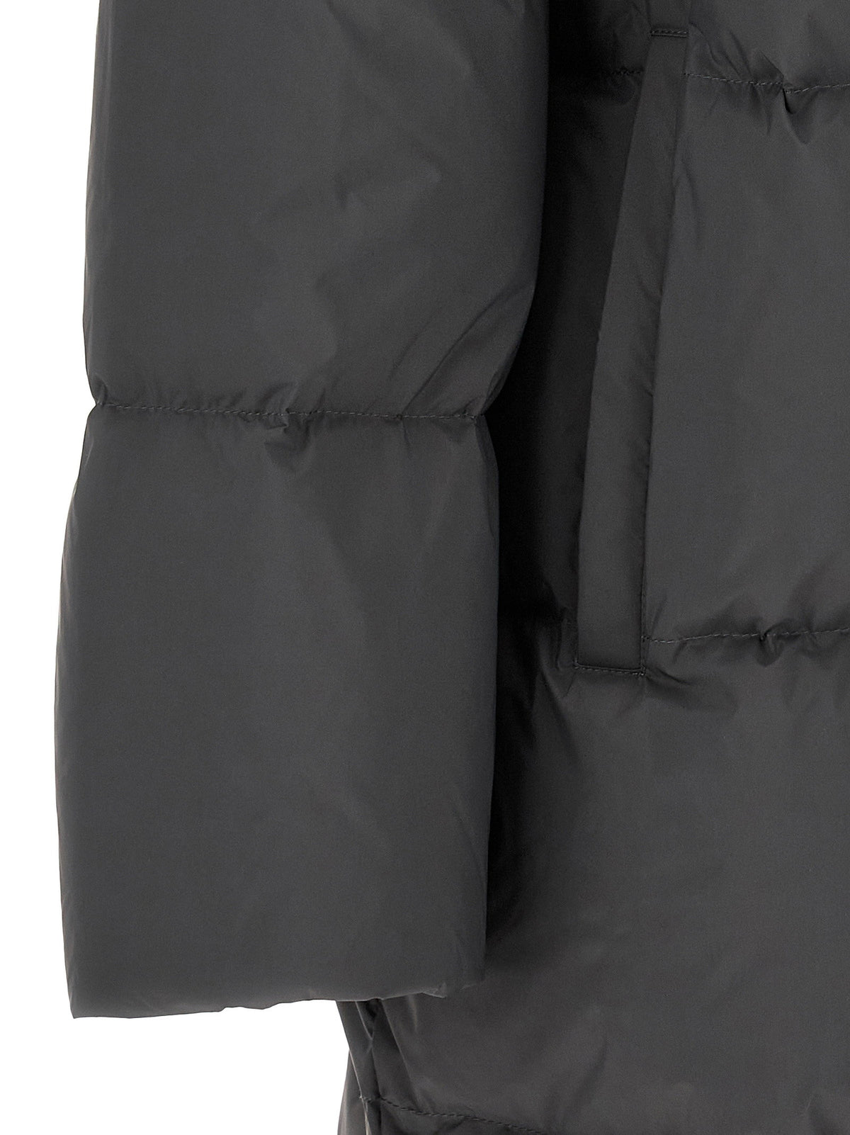 Army Yves Salomon Coat With Mittens-Coats-[Adult]-[Female]-2022 Online Blue Zone Planet