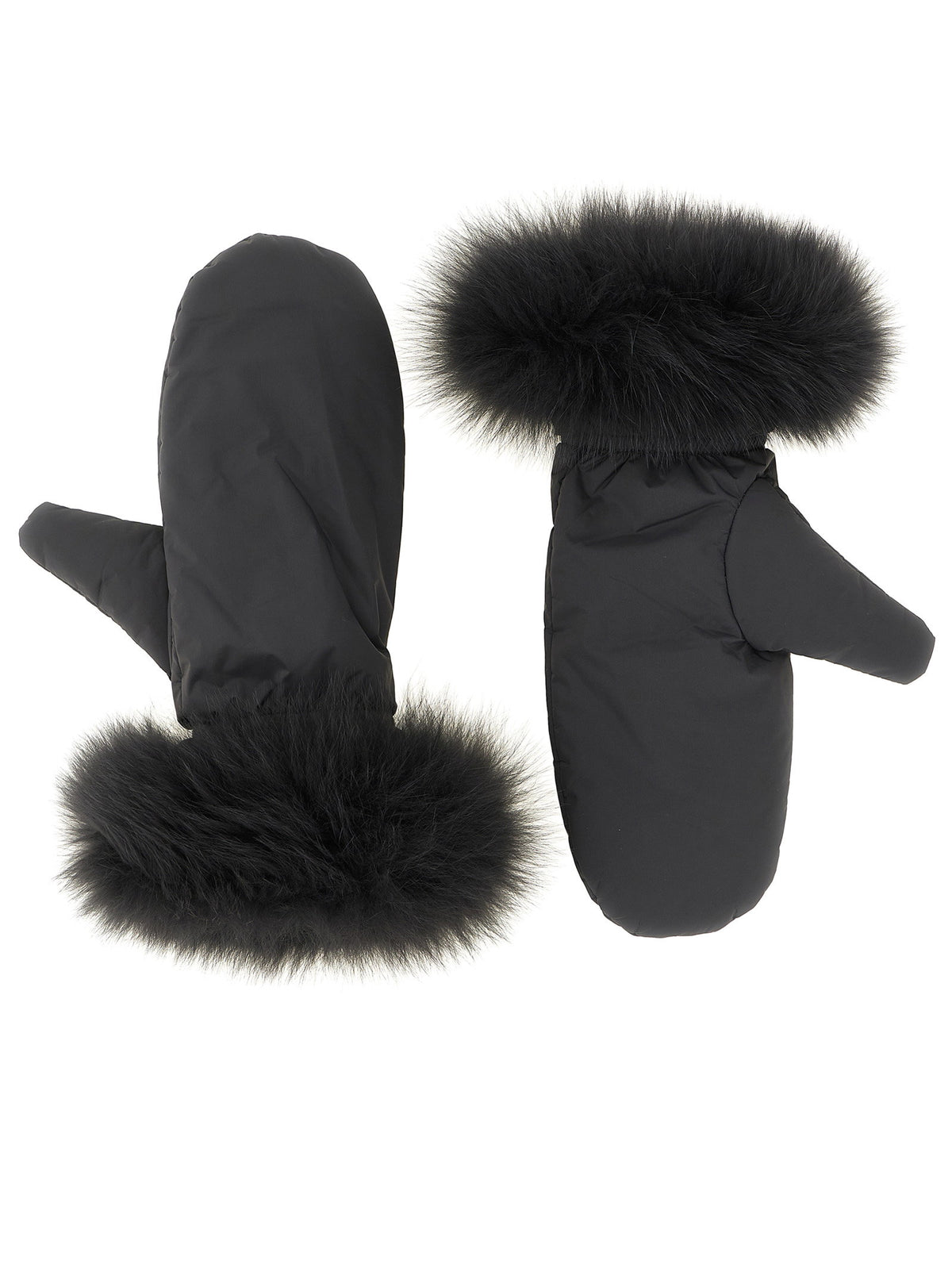 Army Yves Salomon Coat With Mittens-Coats-[Adult]-[Female]-2022 Online Blue Zone Planet