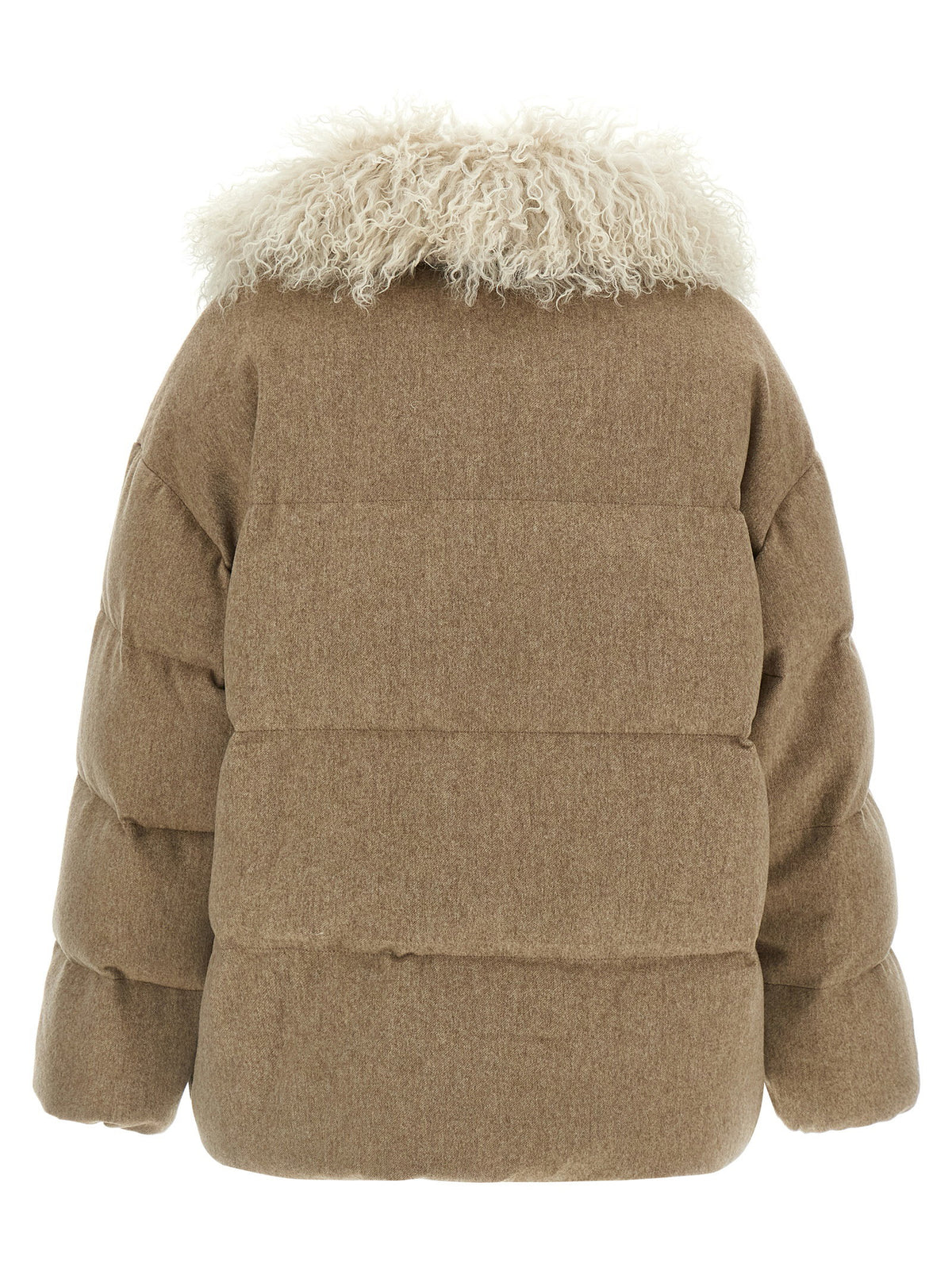 Army Yves Salomon Removable Insert Down Jacket-Jackets-[Adult]-[Female]-2022 Online Blue Zone Planet