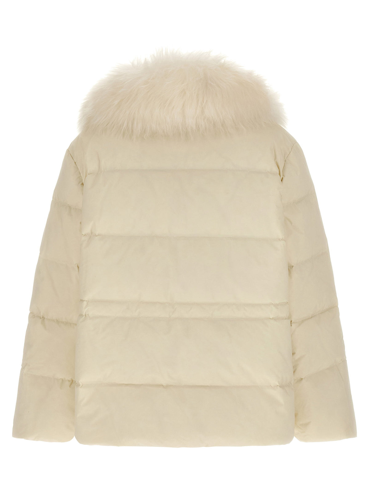 Army Yves Salomon Fur Insert Down Jacket-Jackets-[Adult]-[Female]-2022 Online Blue Zone Planet