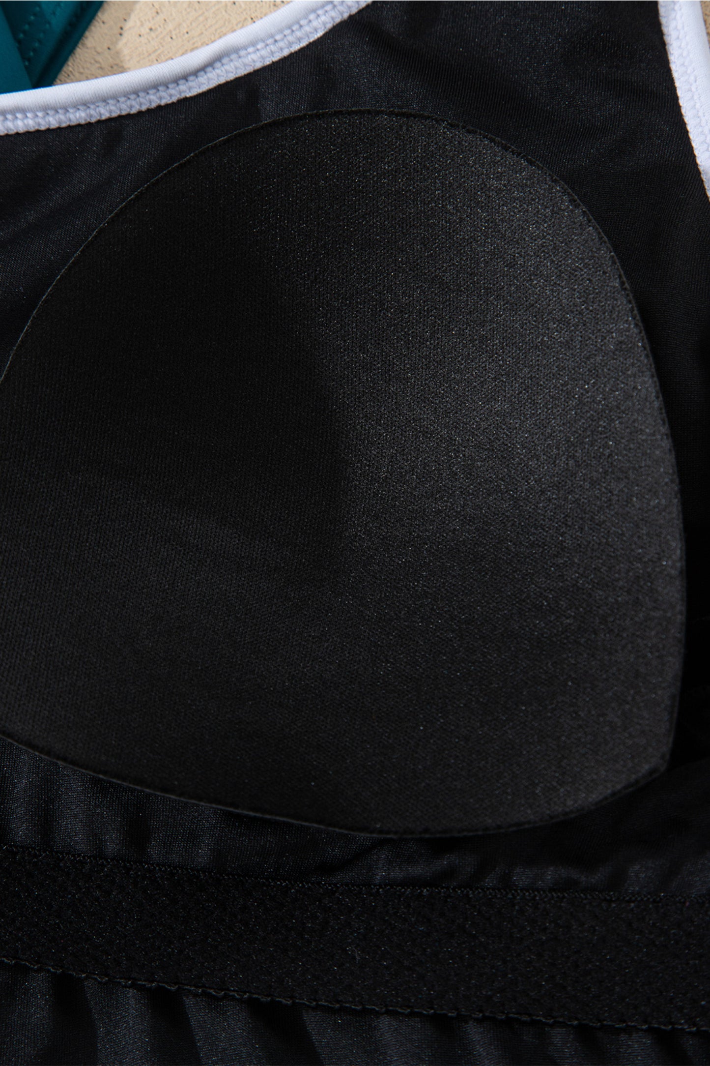 Blue Sapphire Contrast Edge Ruffled High Waist One Piece Swim Dress-TOPS / DRESSES-[Adult]-[Female]-2022 Online Blue Zone Planet