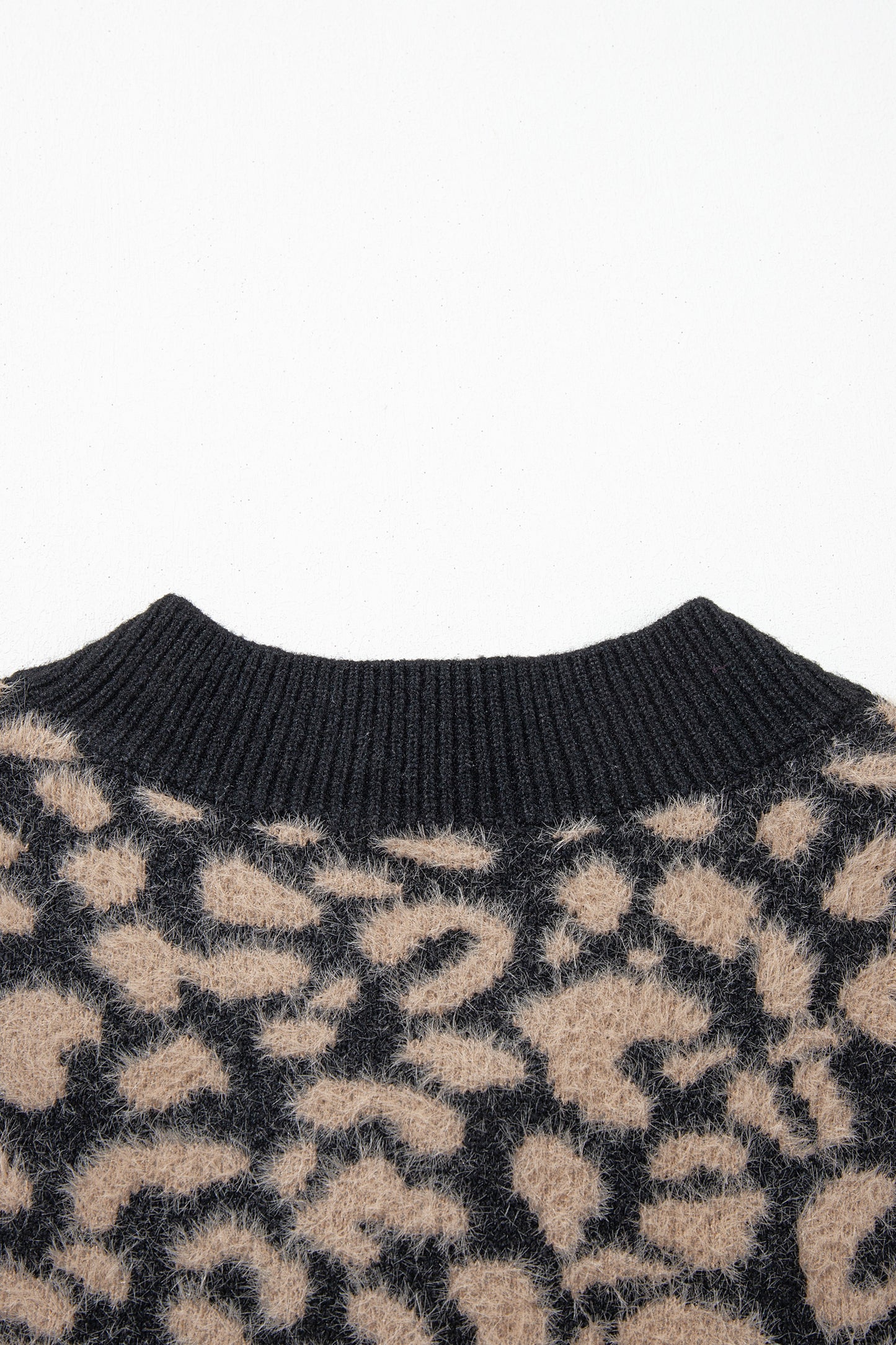 Pink Leopard Print Knit Sleeveless Regular Wash Sweater Vest-Sweaters & Cardigans/Sweater Vests-[Adult]-[Female]-2022 Online Blue Zone Planet