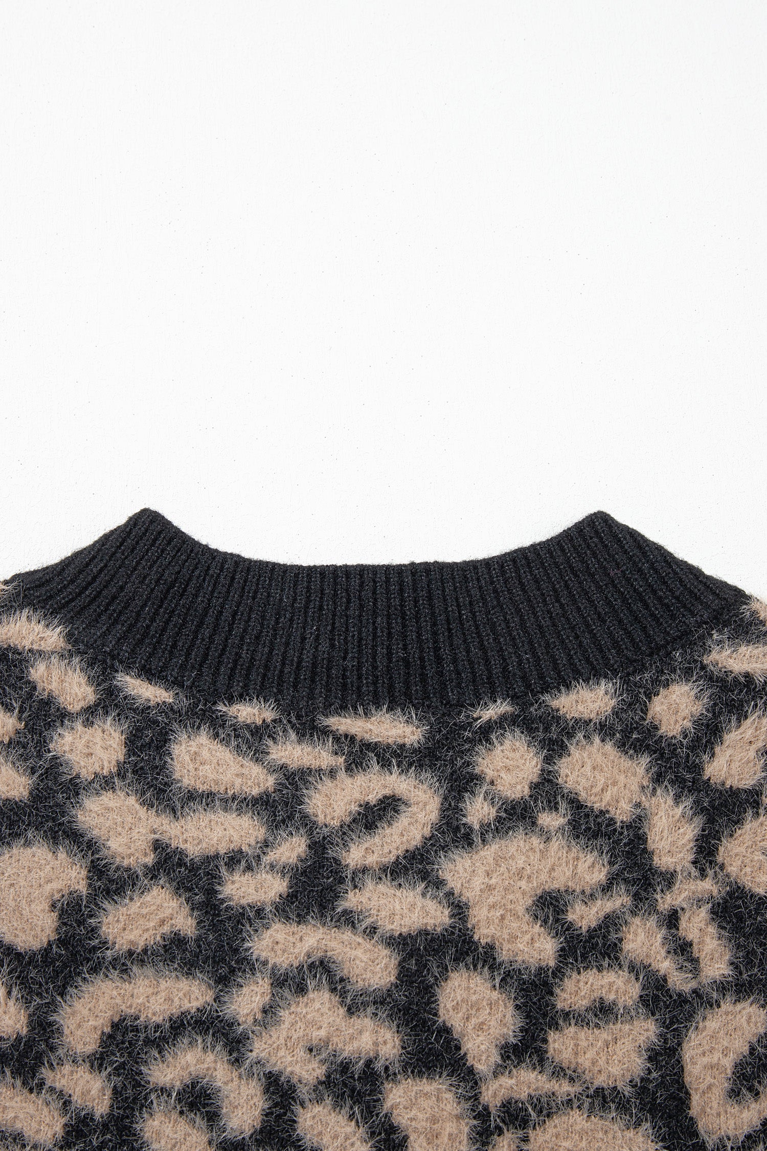 Pink Leopard Print Knit Sleeveless Regular Wash Sweater Vest-Sweaters & Cardigans/Sweater Vests-[Adult]-[Female]-2022 Online Blue Zone Planet