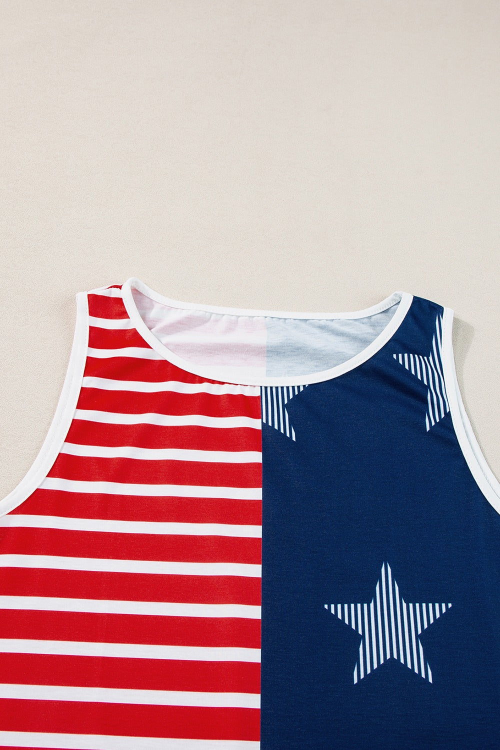 Blue Zone Planet | US Flag Round Neck Tank-TOPS / DRESSES-[Adult]-[Female]-2022 Online Blue Zone Planet