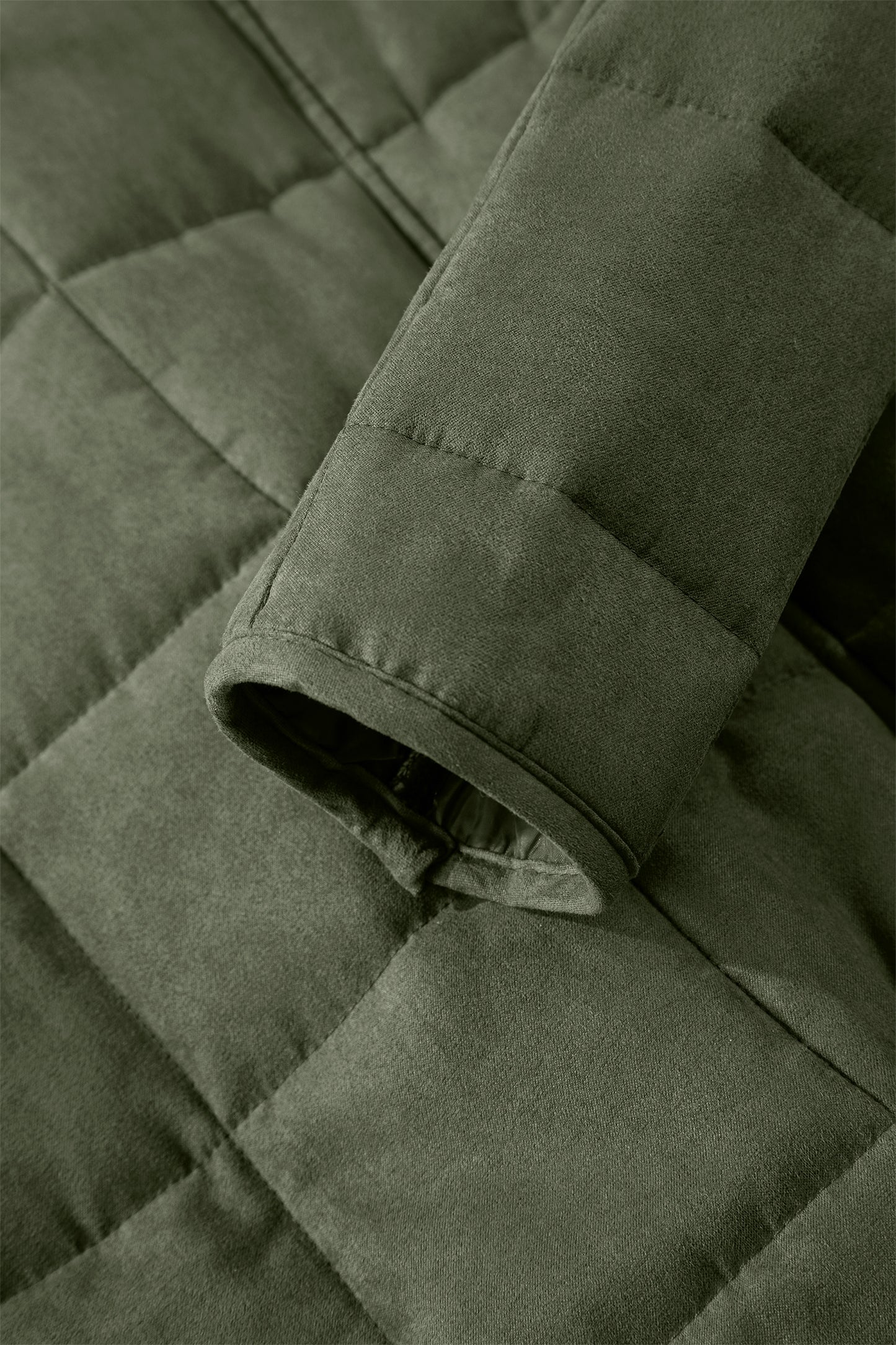 Green Zip-Up Pocket Quilted Jacket-Outerwear/Jackets-[Adult]-[Female]-2022 Online Blue Zone Planet